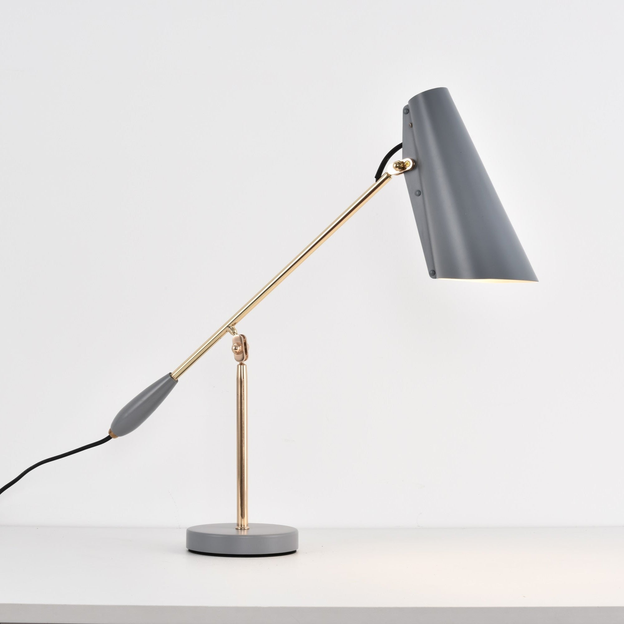 Orbix Steel Mid-Century Table Lamp