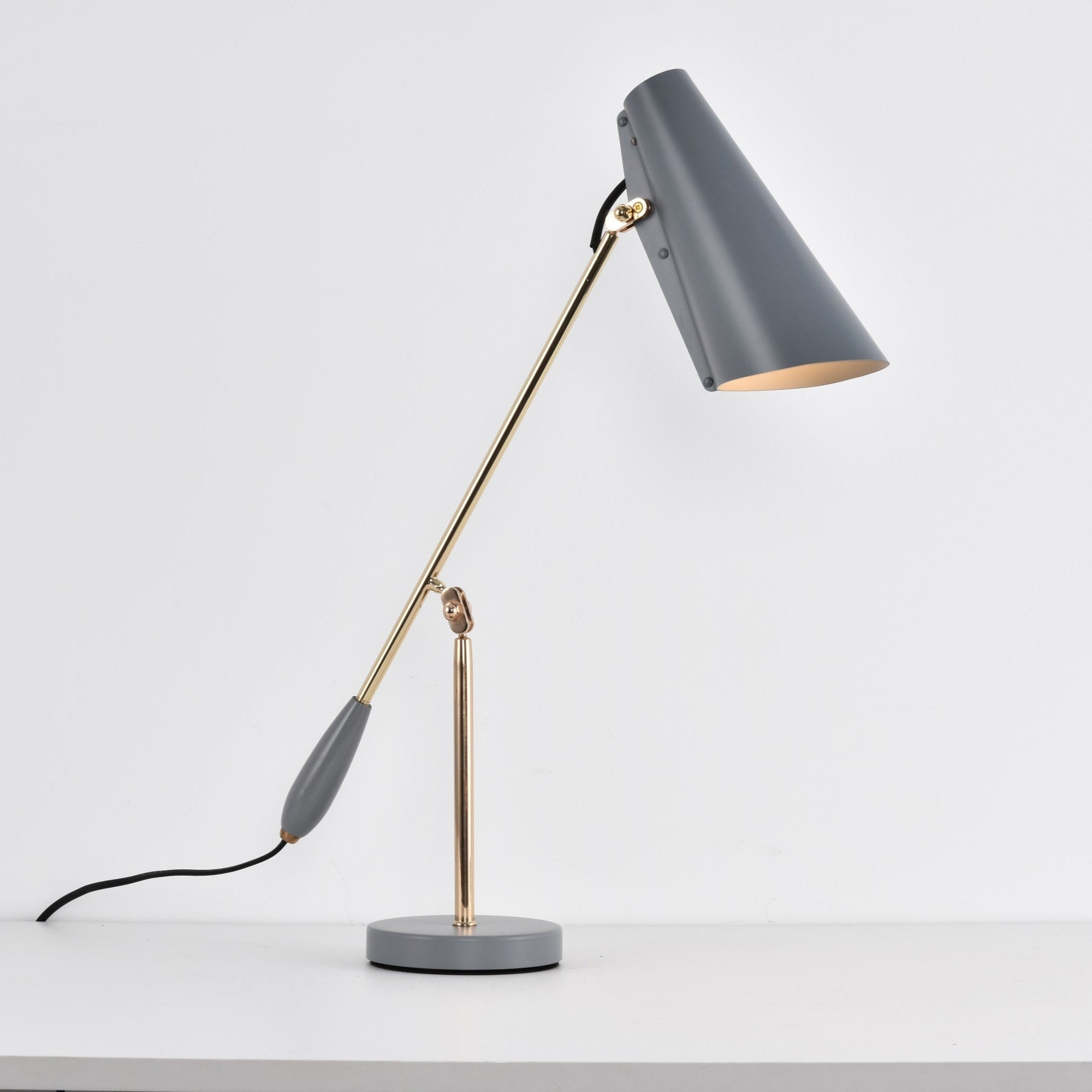 Orbix Steel Mid-Century Table Lamp - Neutral Decor