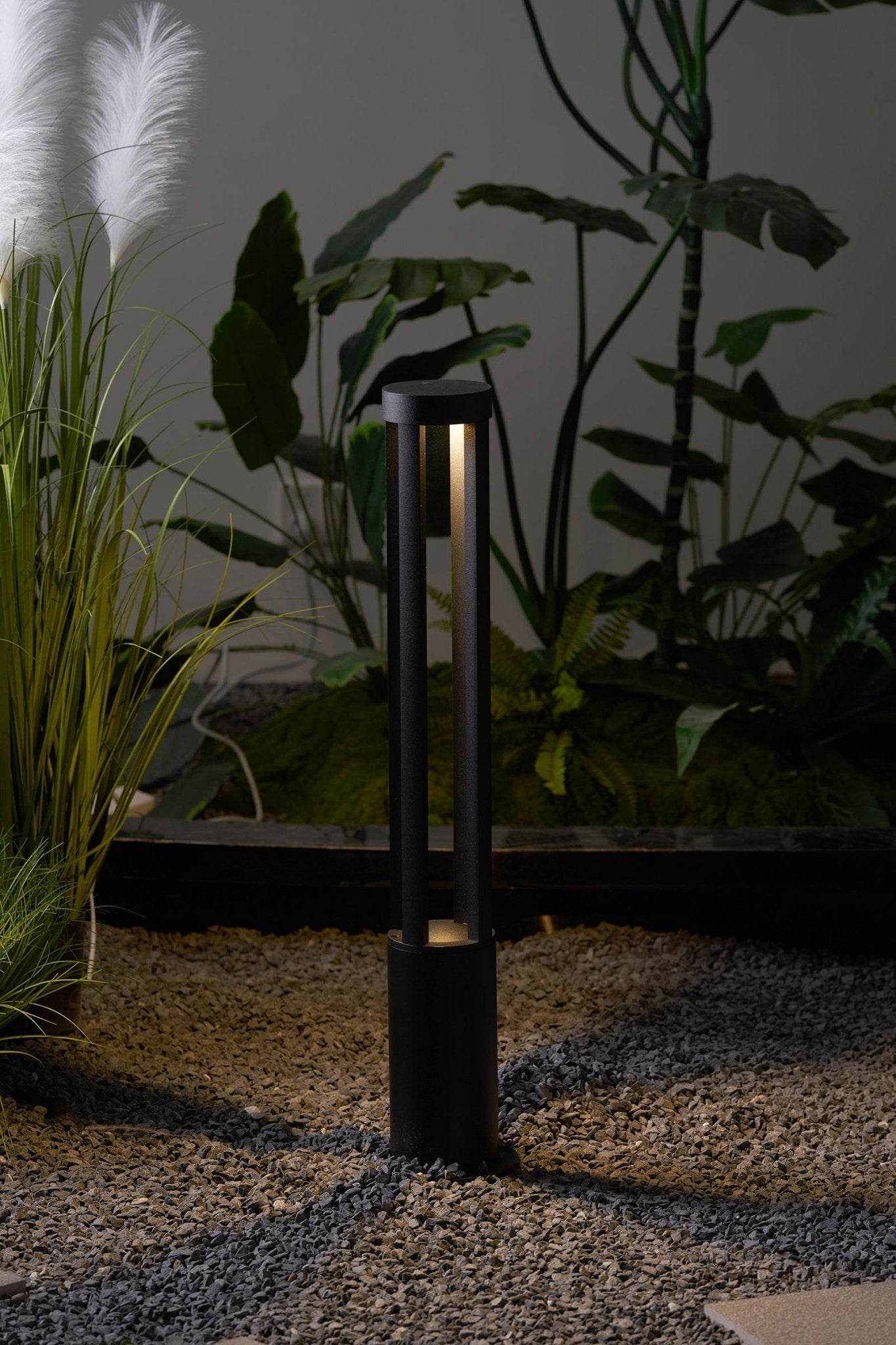 Orelinella Outdoor Light Black Cylindrical Garden