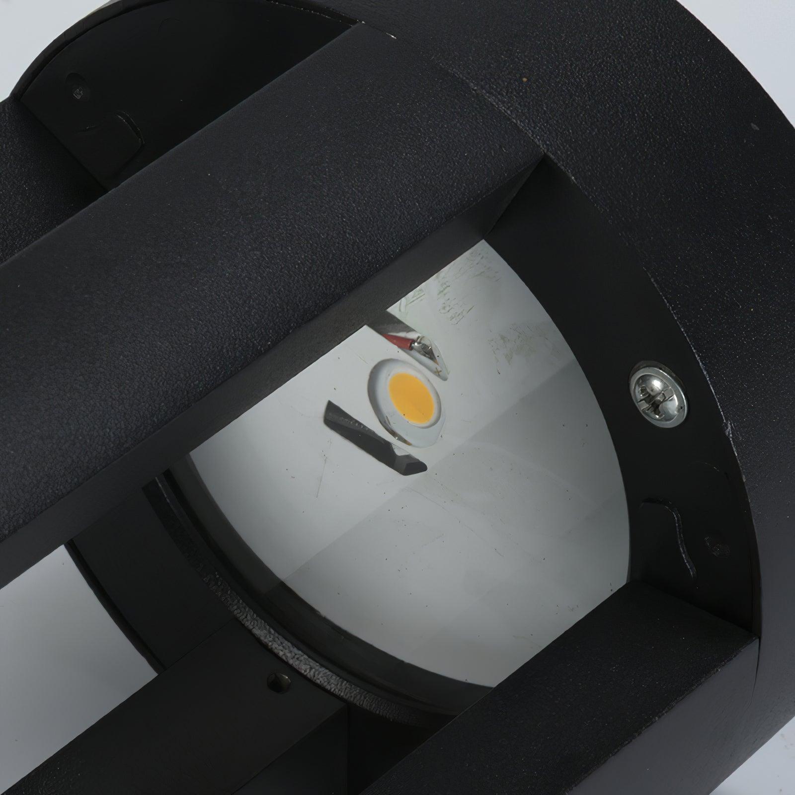 Orelinella Outdoor Light Black Cylindrical Garden