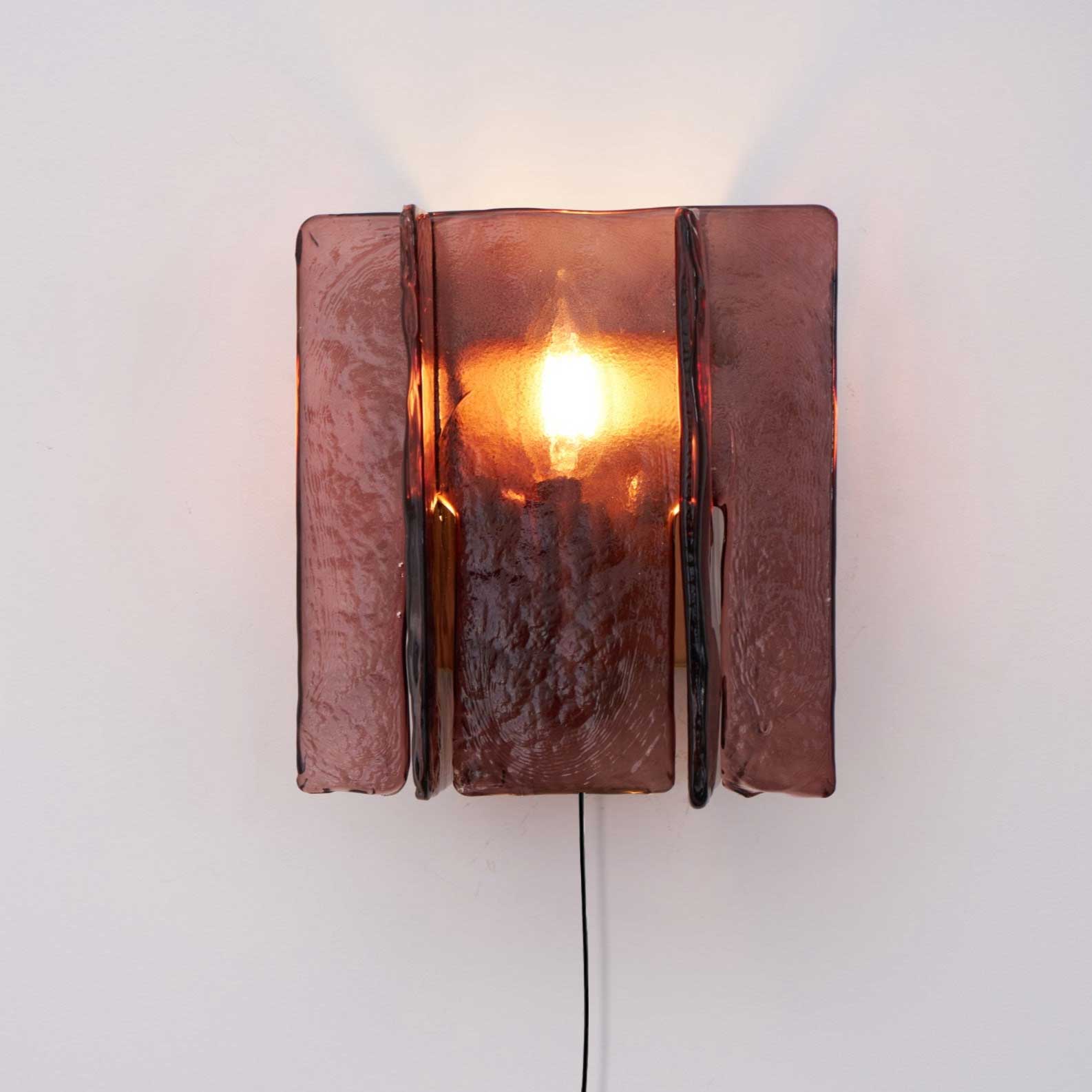 Lustra Wall Light Brass Glass Clear - Neutral Decor