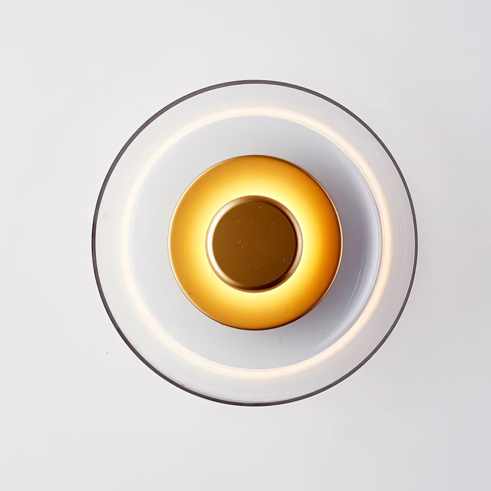 Aether Brass Glass Wall Light