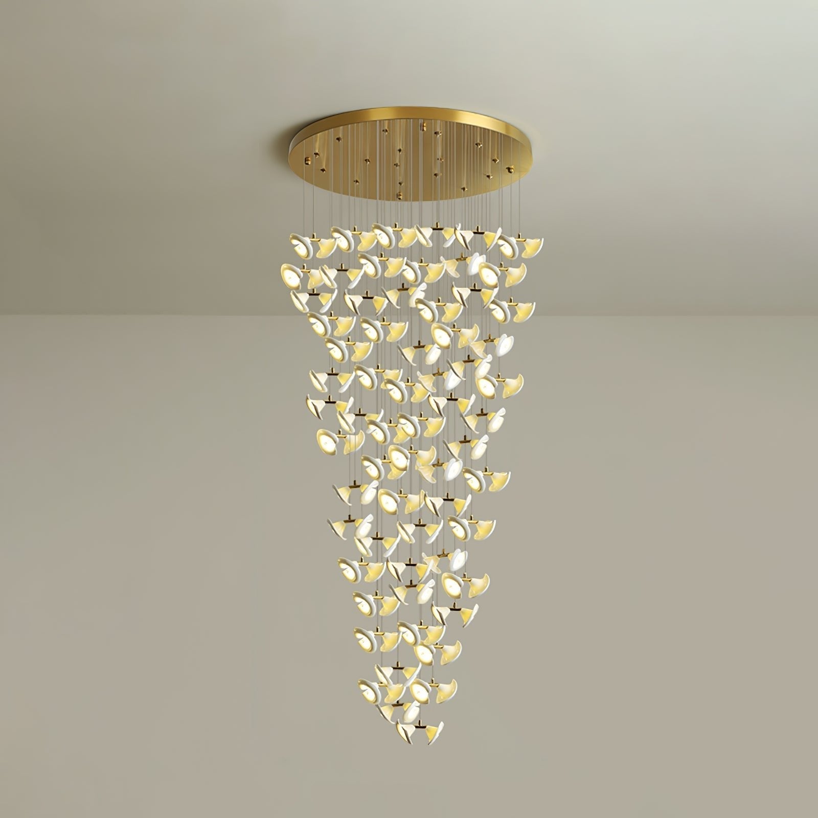 Ernoreth Art Deco Ceramic Chandelier