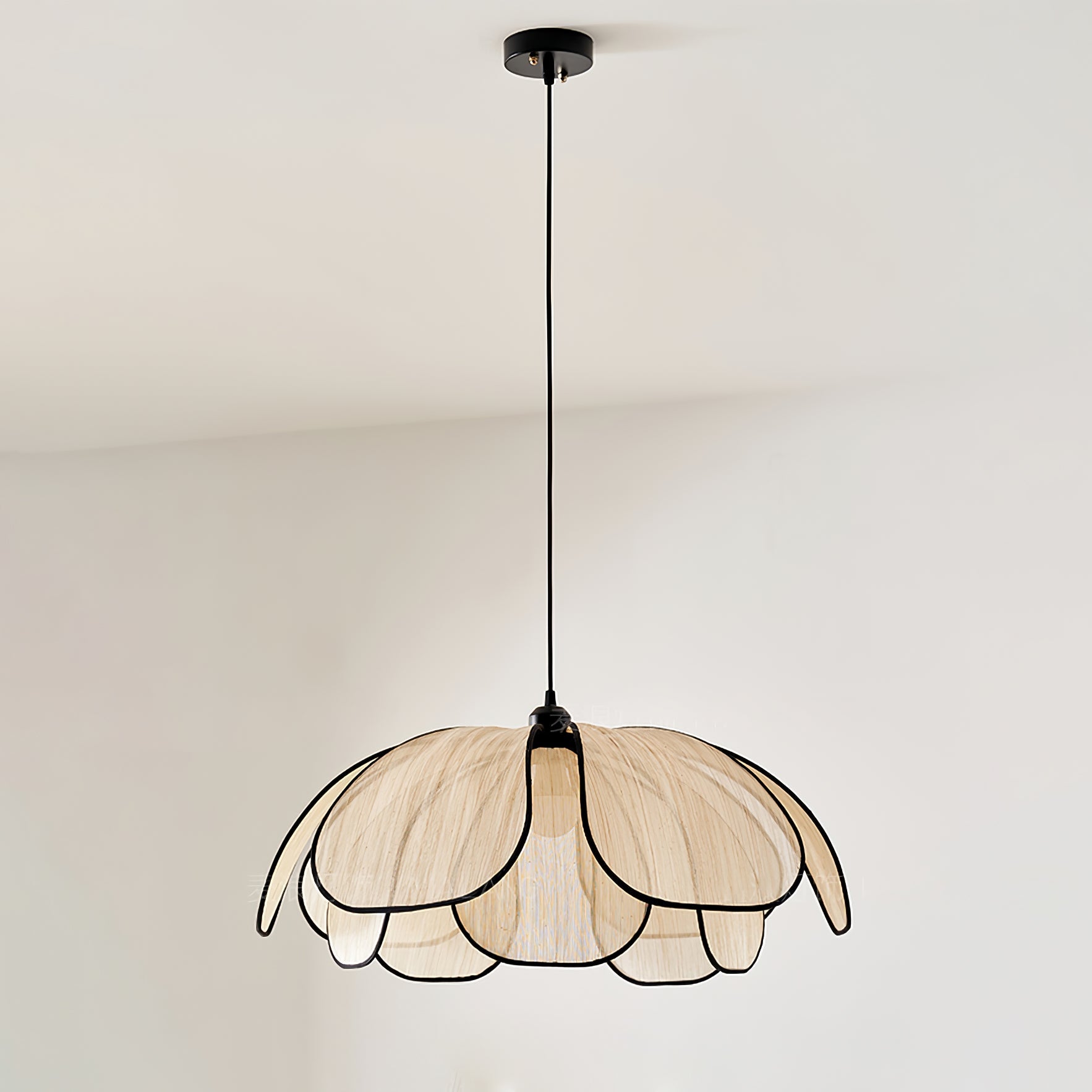 Elthaus Blossom Leaf Fiber Pendant Lamp