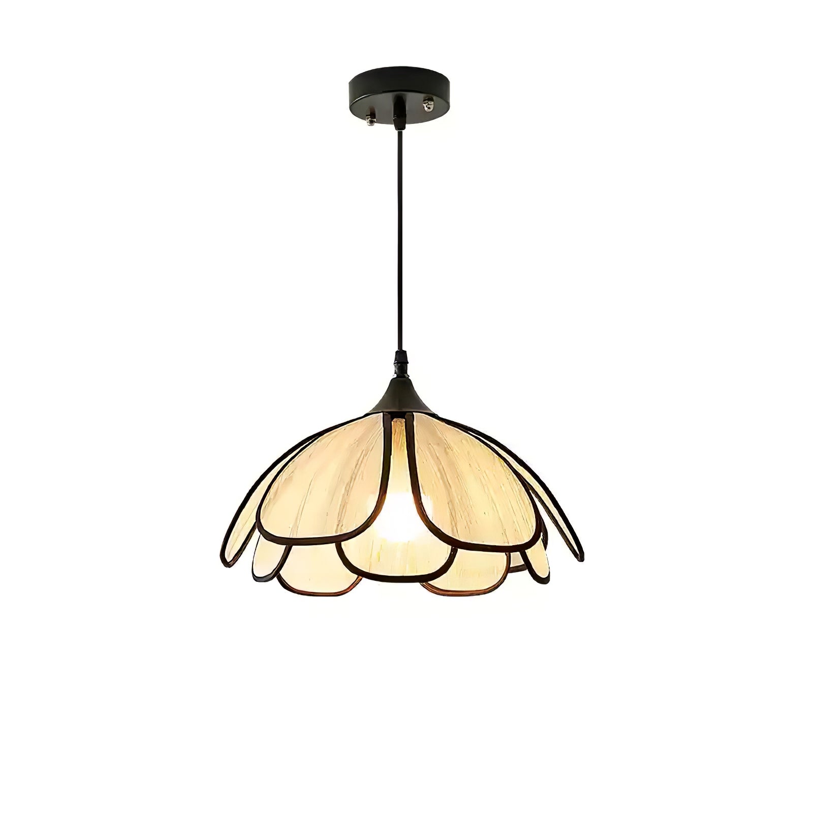 Elthaus Blossom Leaf Fiber Pendant Lamp