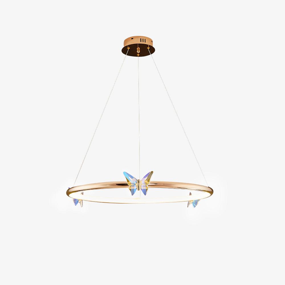 Alen Chandelier Butterfly Crystal Ring Elegant