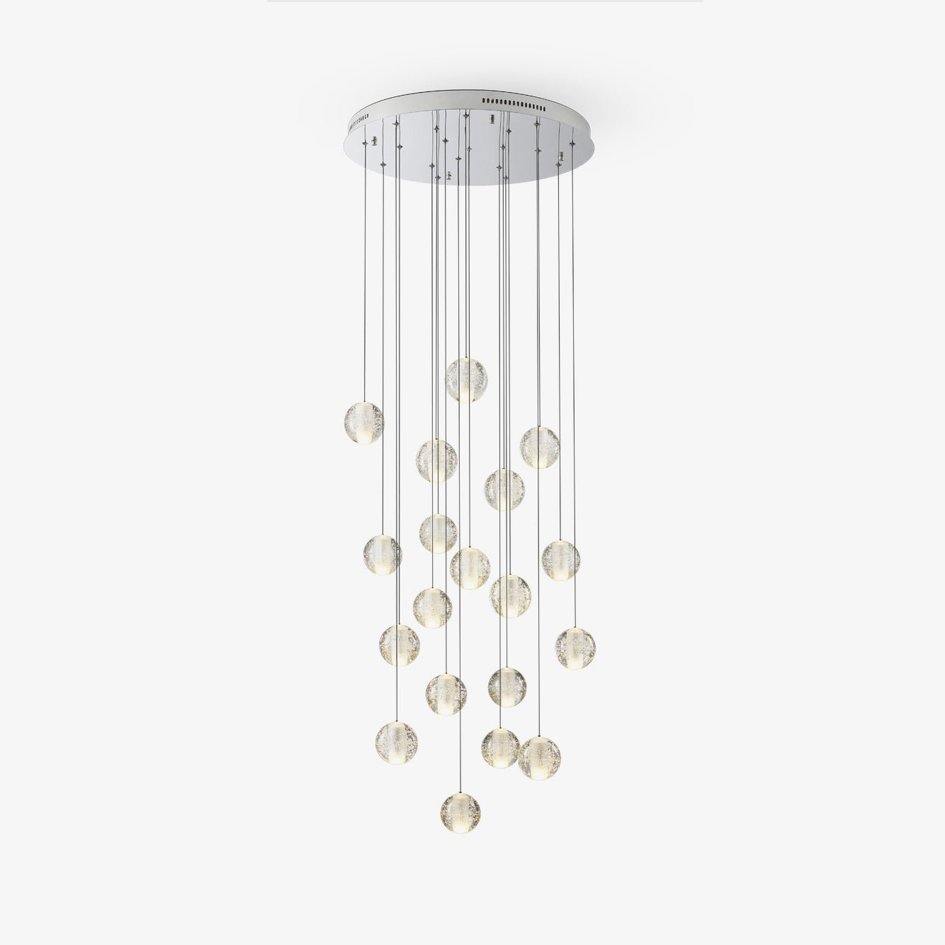 Crystal Bubble Cluster Pendant Light