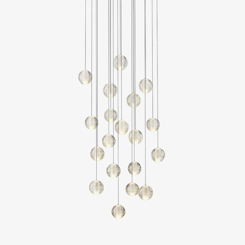 Crystal Bubble Cluster Pendant Light
