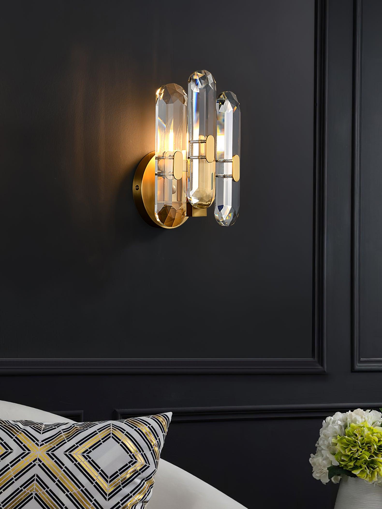 Elina Postmodern Luxury Crystal Sconce Wall Lamp