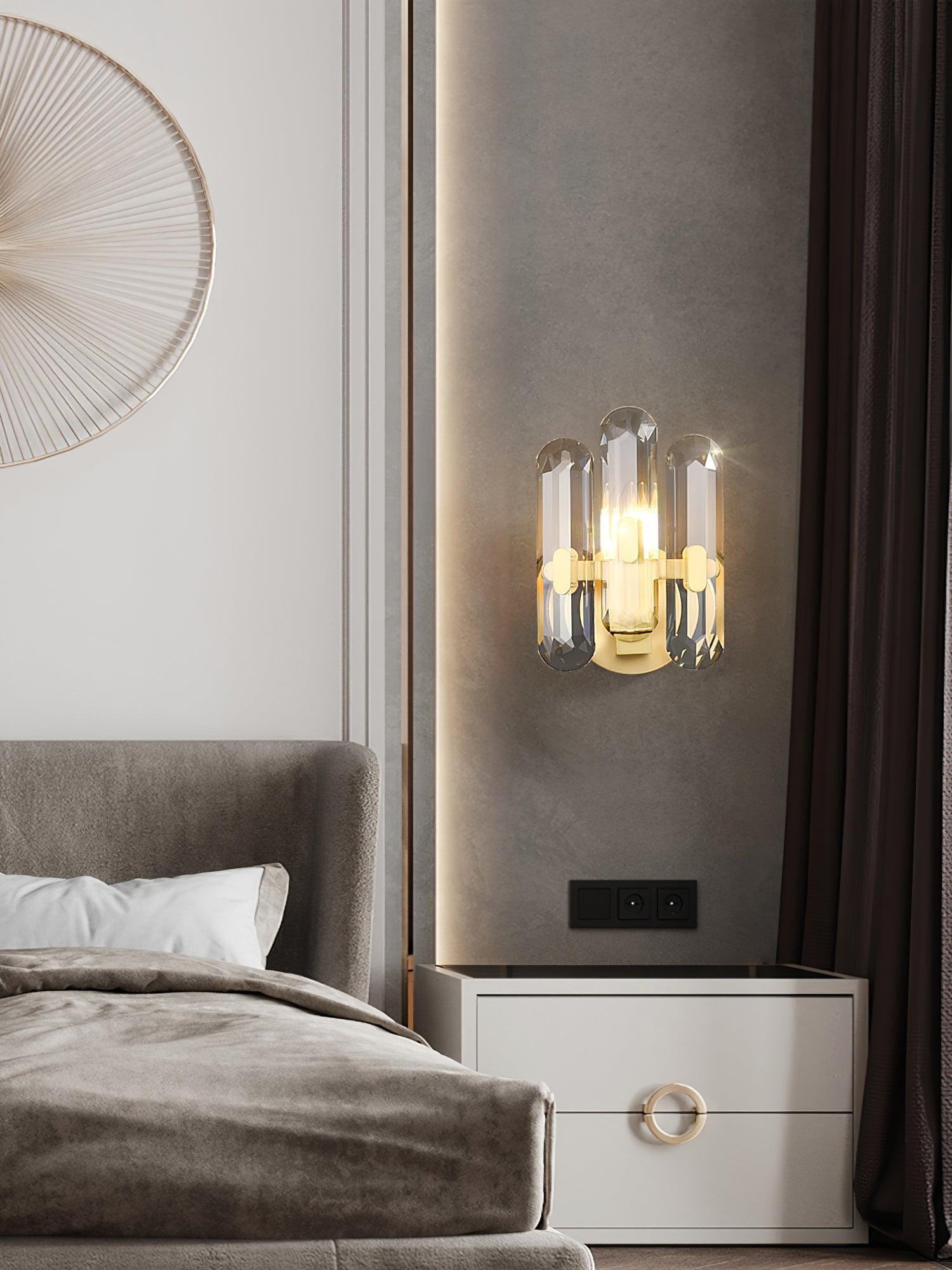 Elina Postmodern Luxury Crystal Sconce Wall Lamp