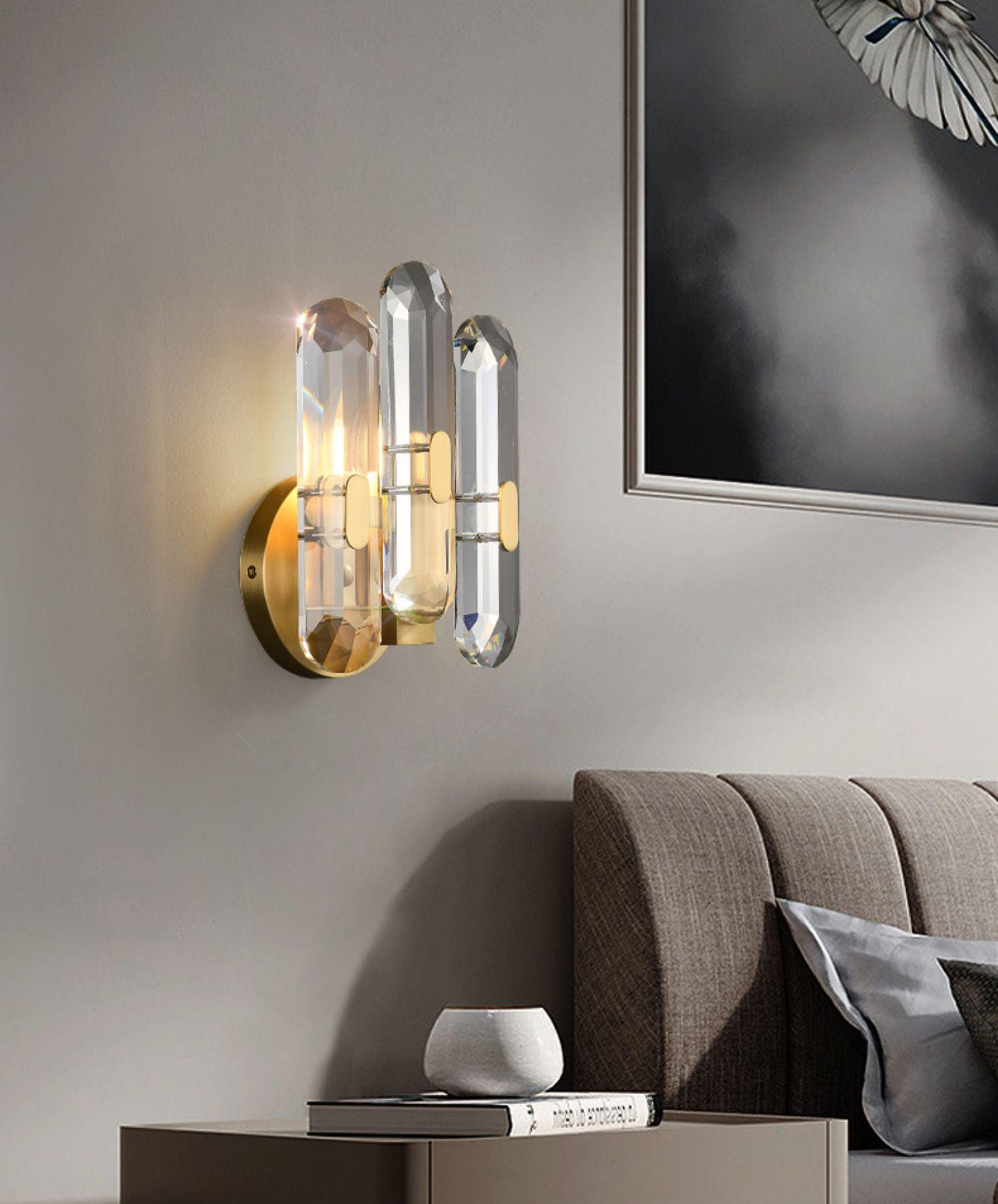 Elina Postmodern Luxury Crystal Sconce Wall Lamp