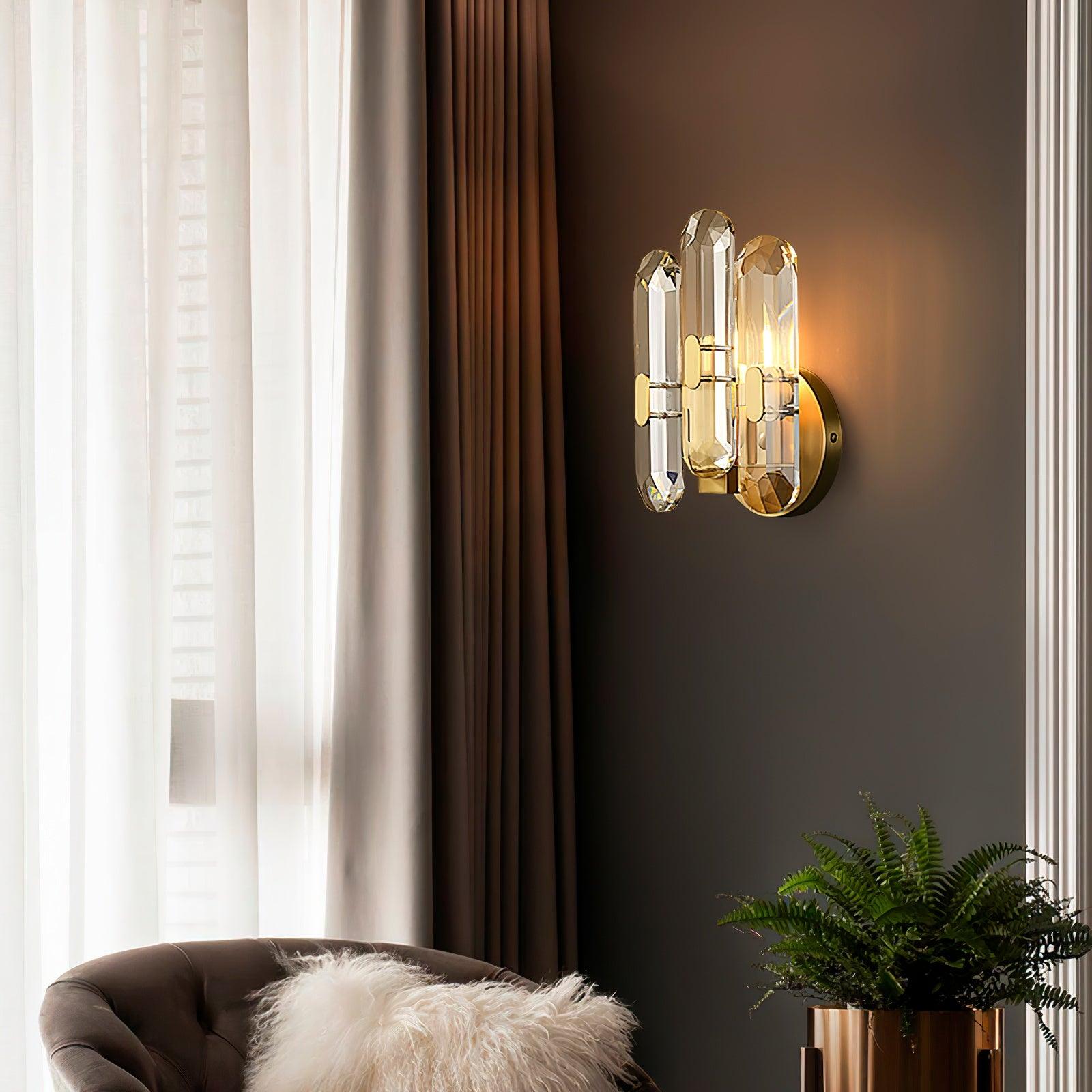 Elina Postmodern Luxury Crystal Sconce Wall Lamp