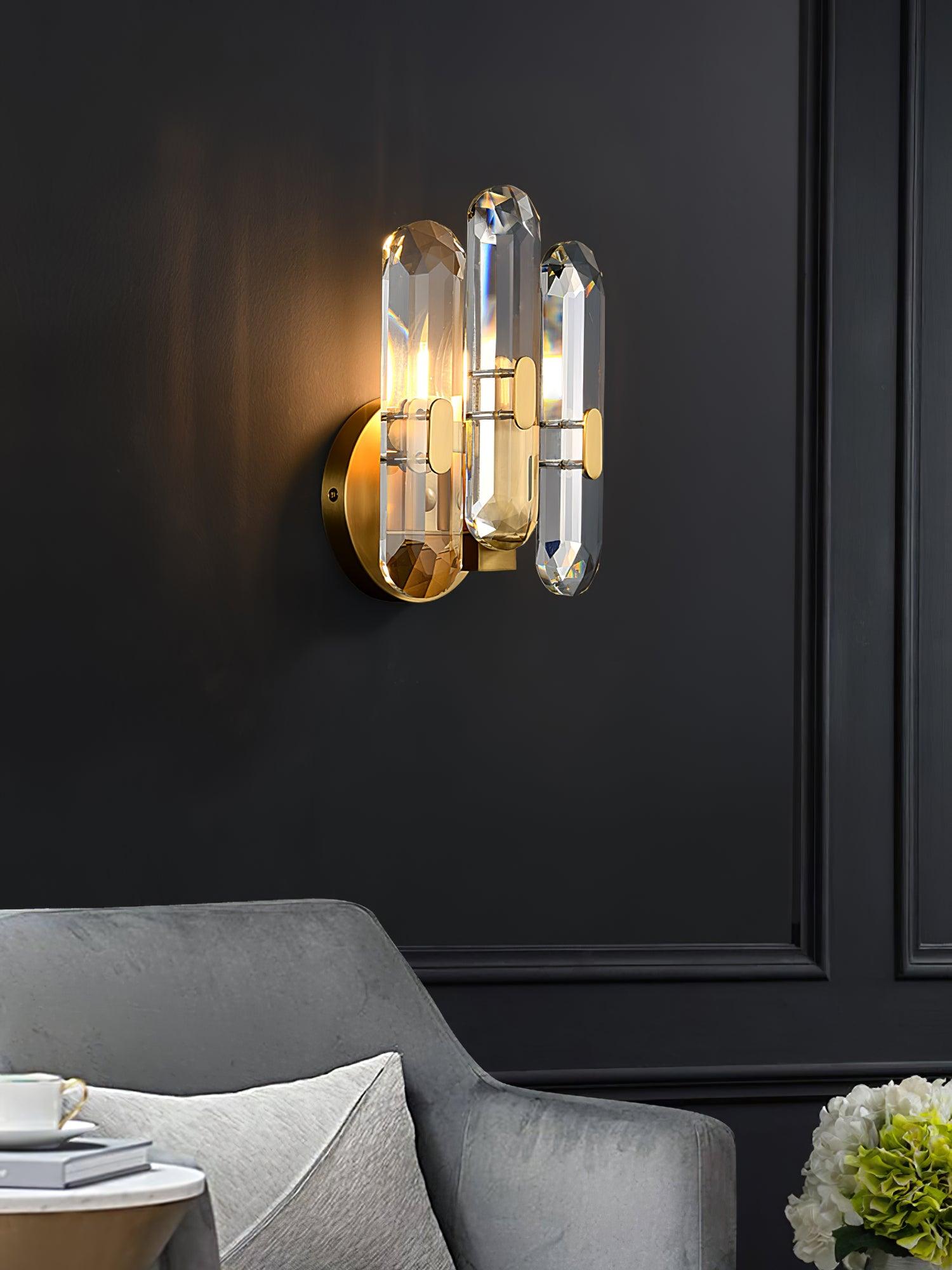 Elina Postmodern Luxury Crystal Sconce Wall Lamp