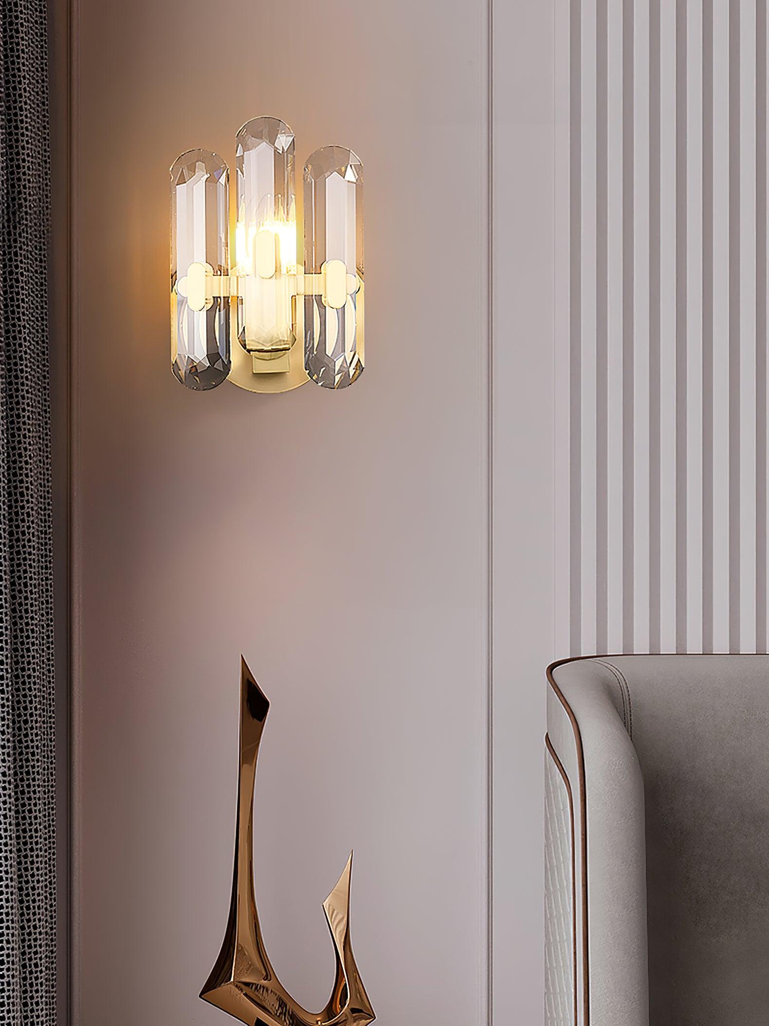 Elina Postmodern Luxury Crystal Sconce Wall Lamp