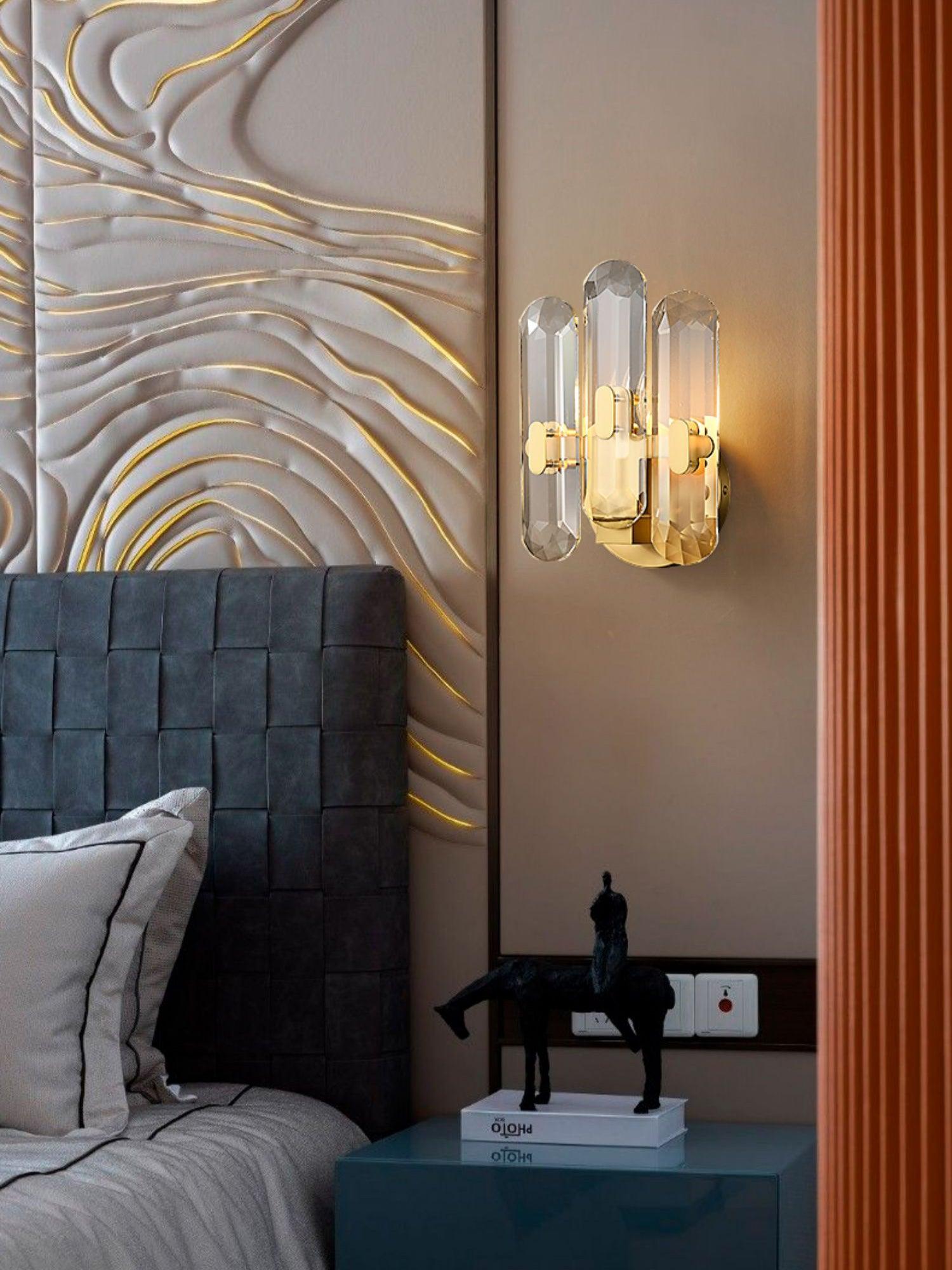 Elina Postmodern Luxury Crystal Sconce Wall Lamp