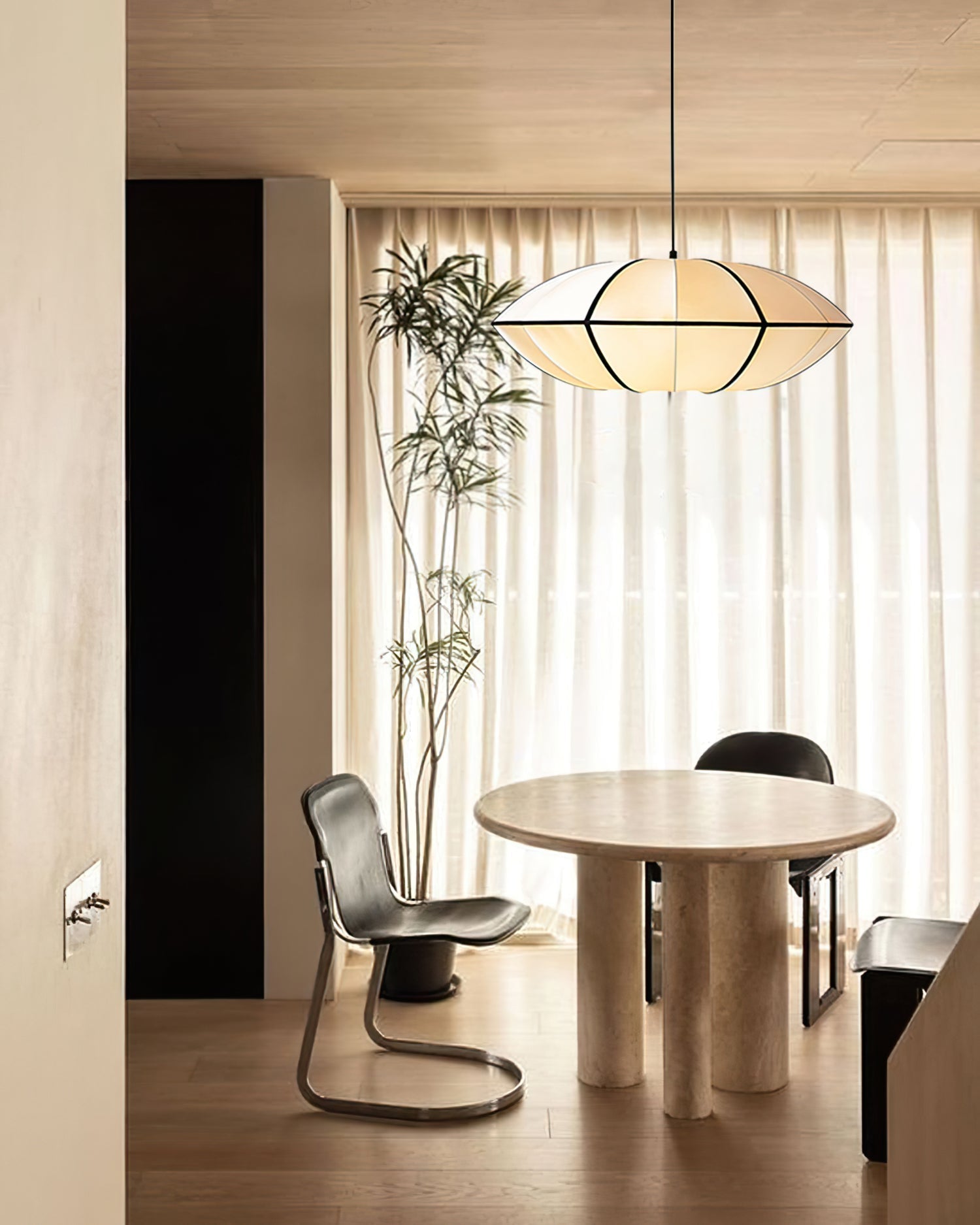 Inez Fabric Futuristic Pendant Lamp