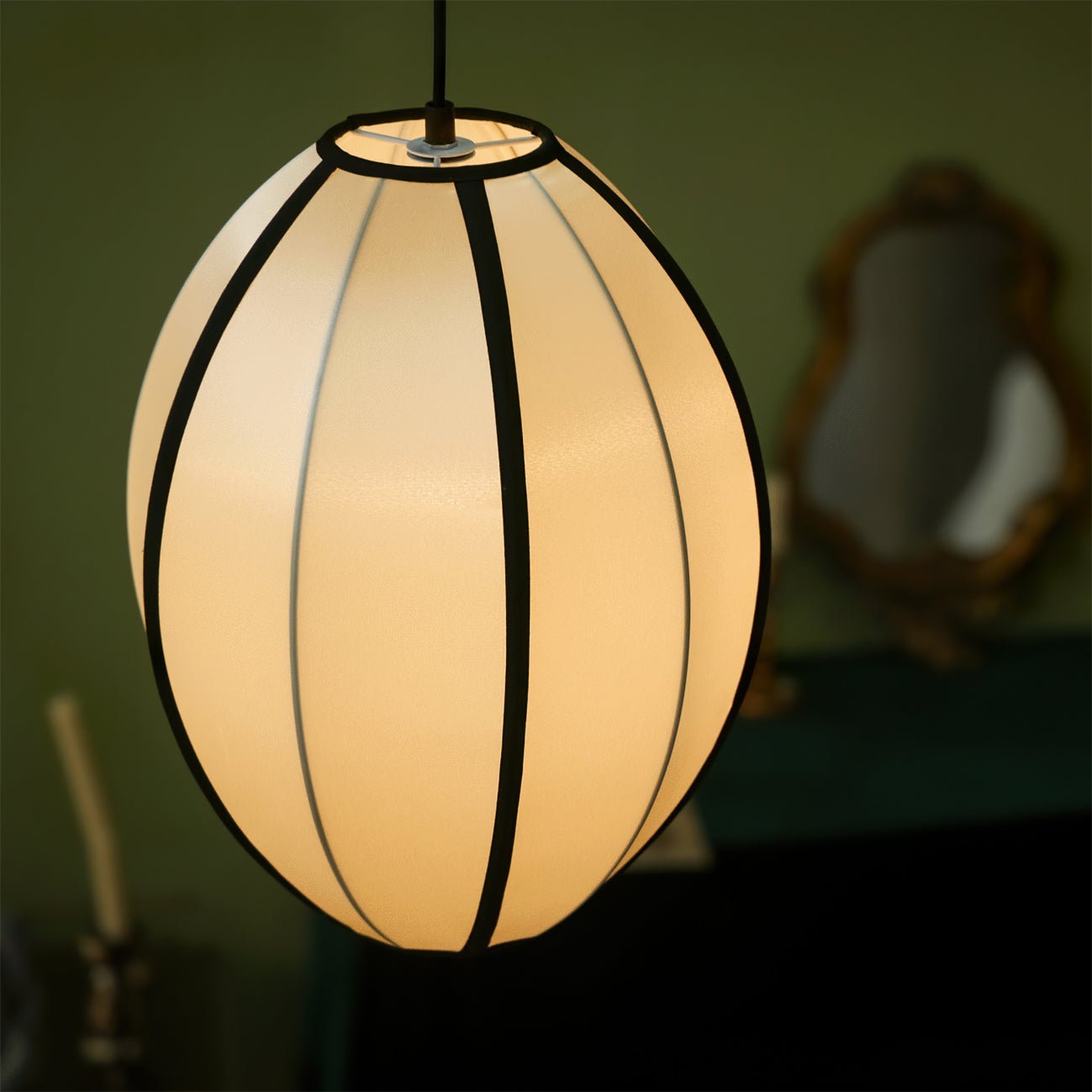 Inez Fabric Futuristic Pendant Lamp