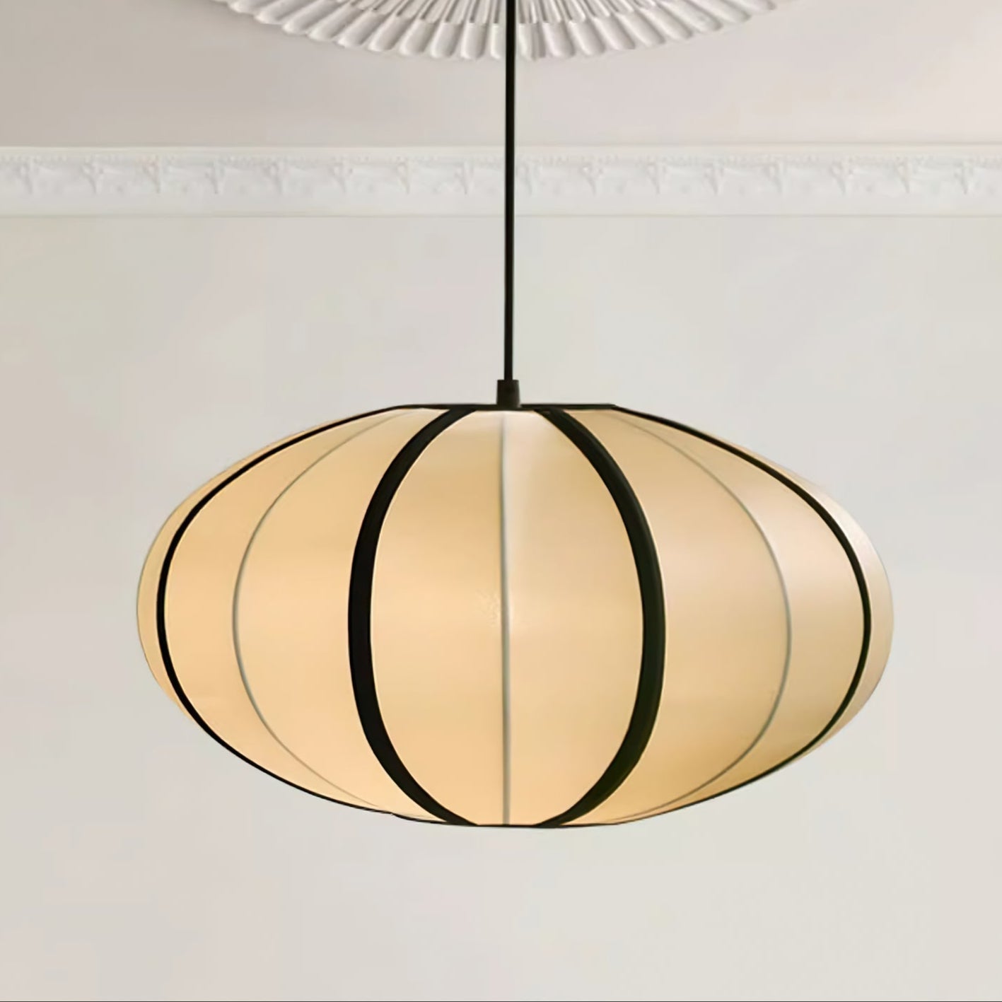 Inez Fabric Futuristic Pendant Lamp