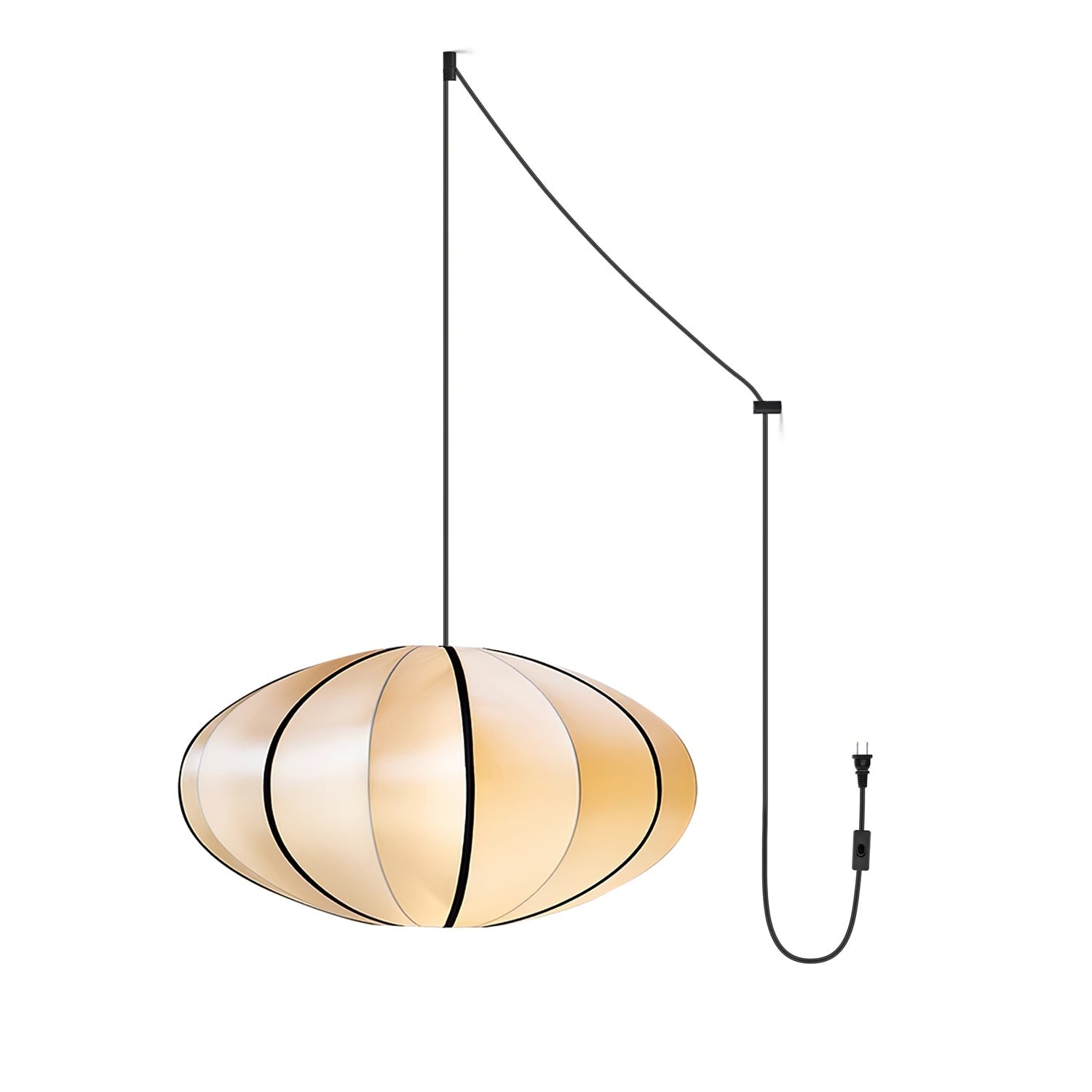 Inez Fabric Futuristic Pendant Lamp