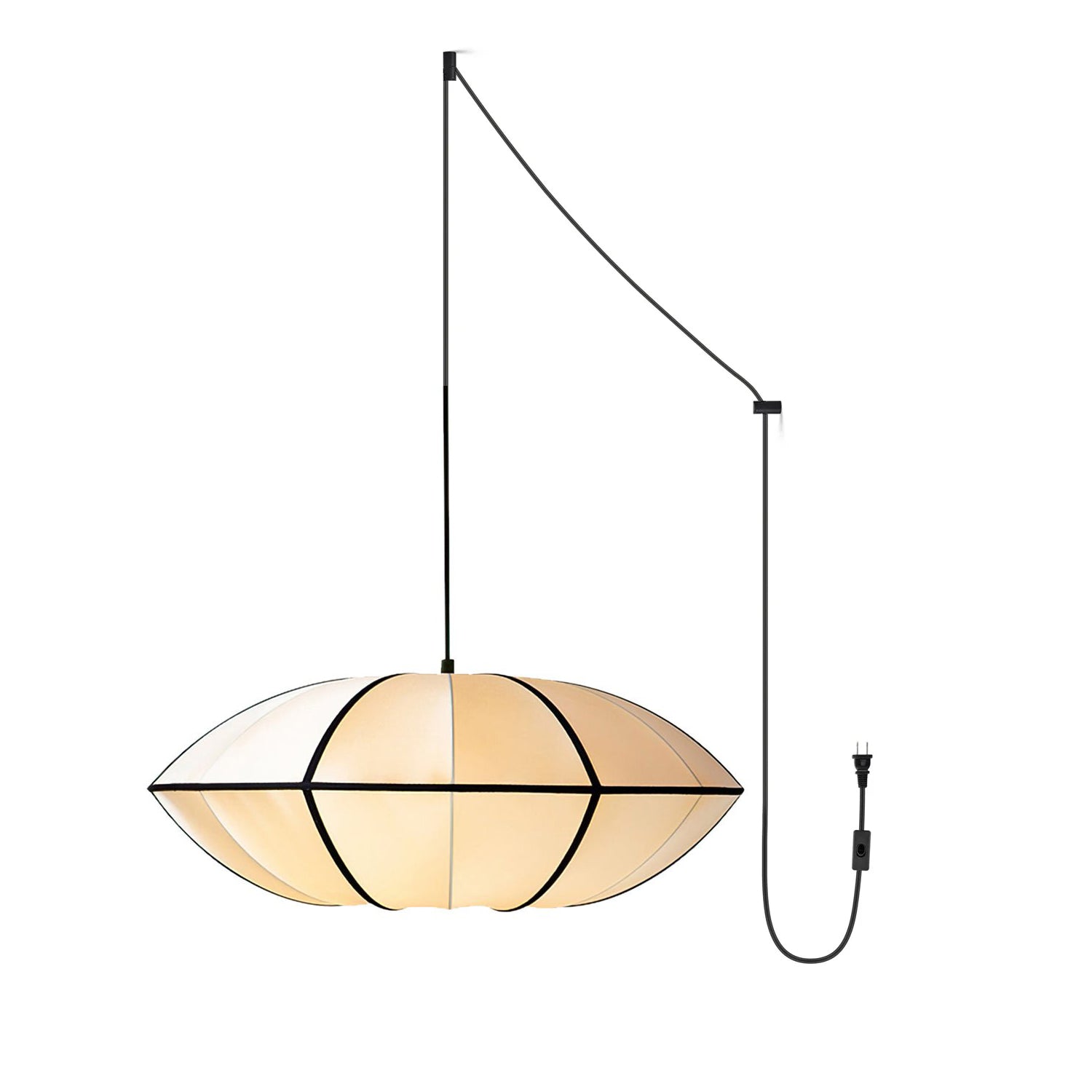 Inez Fabric Futuristic Pendant Lamp