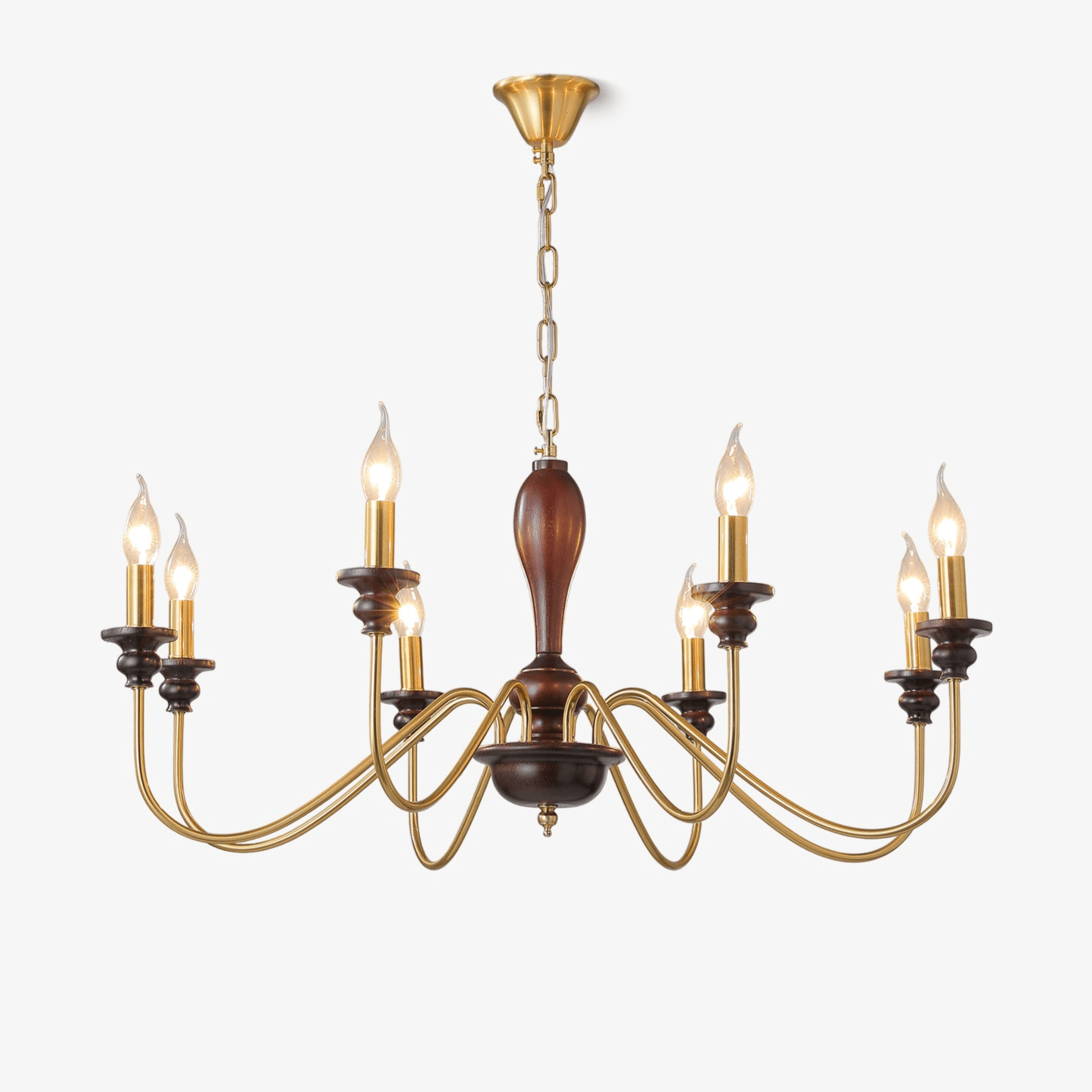 Ilvenan Traditional Elegance Vintage Wood Chandelier