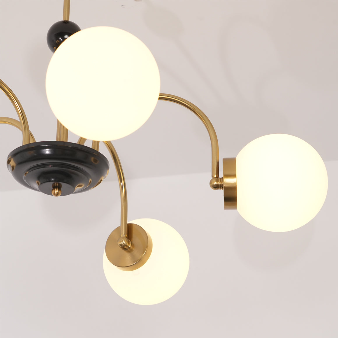 Halion Chandelier Rod Frame and White