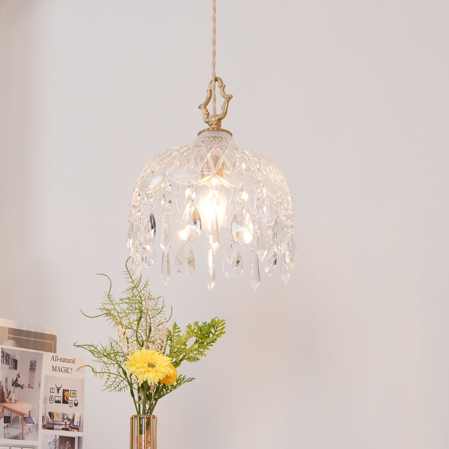 Moka Crystal Vintage Pendant Lamp