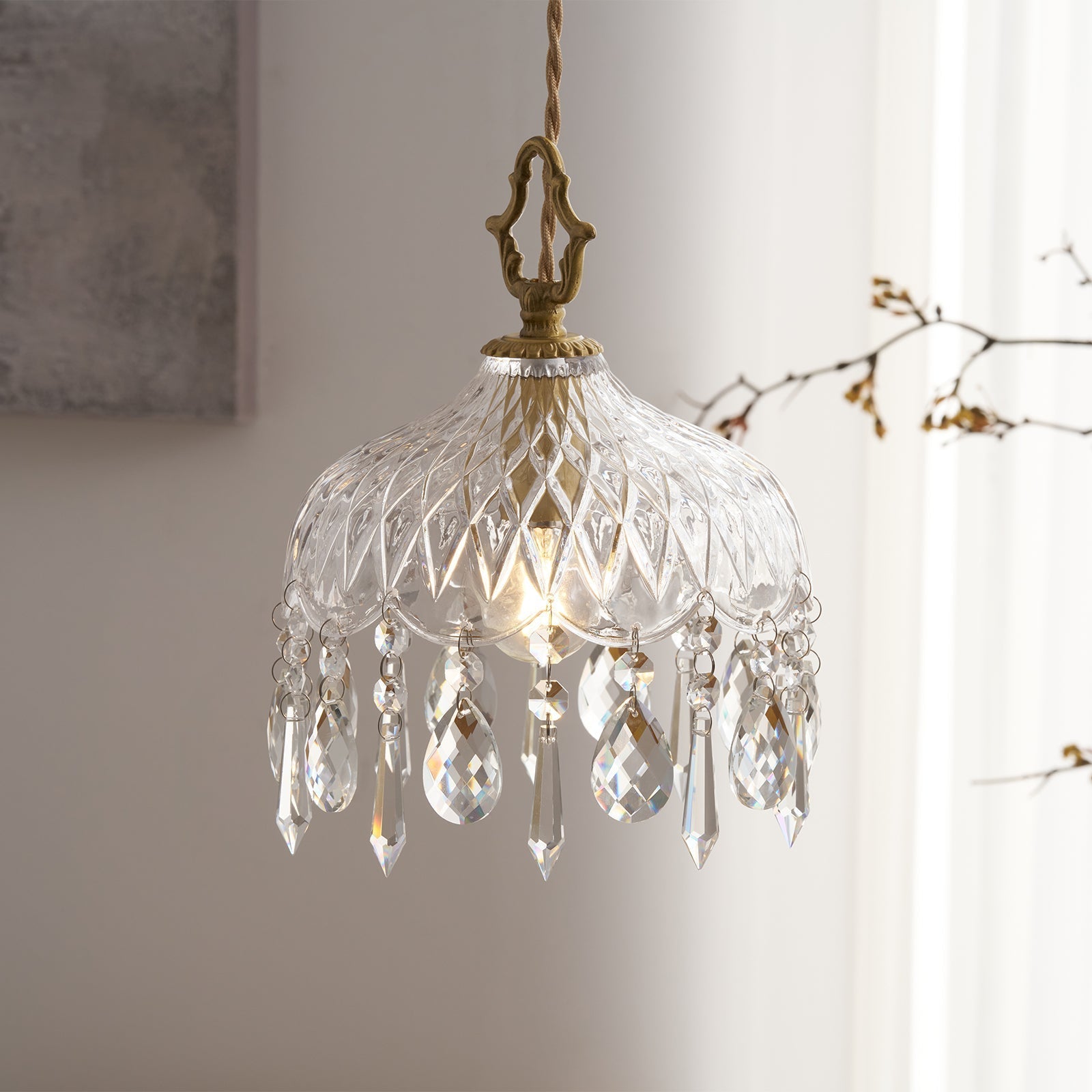 Moka Crystal Vintage Pendant Lamp
