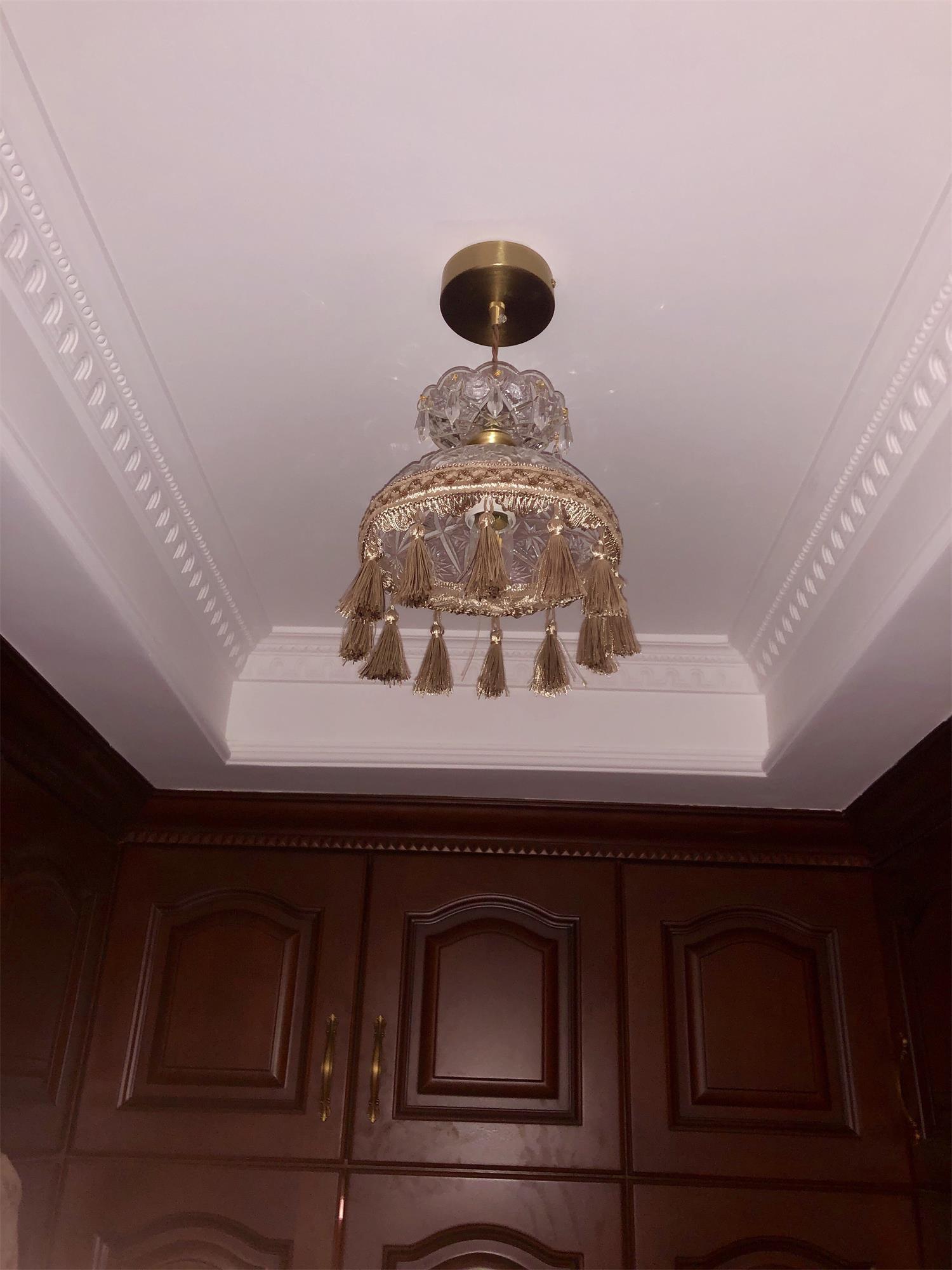 Devel Brass Glass Luxurious Pendant Light