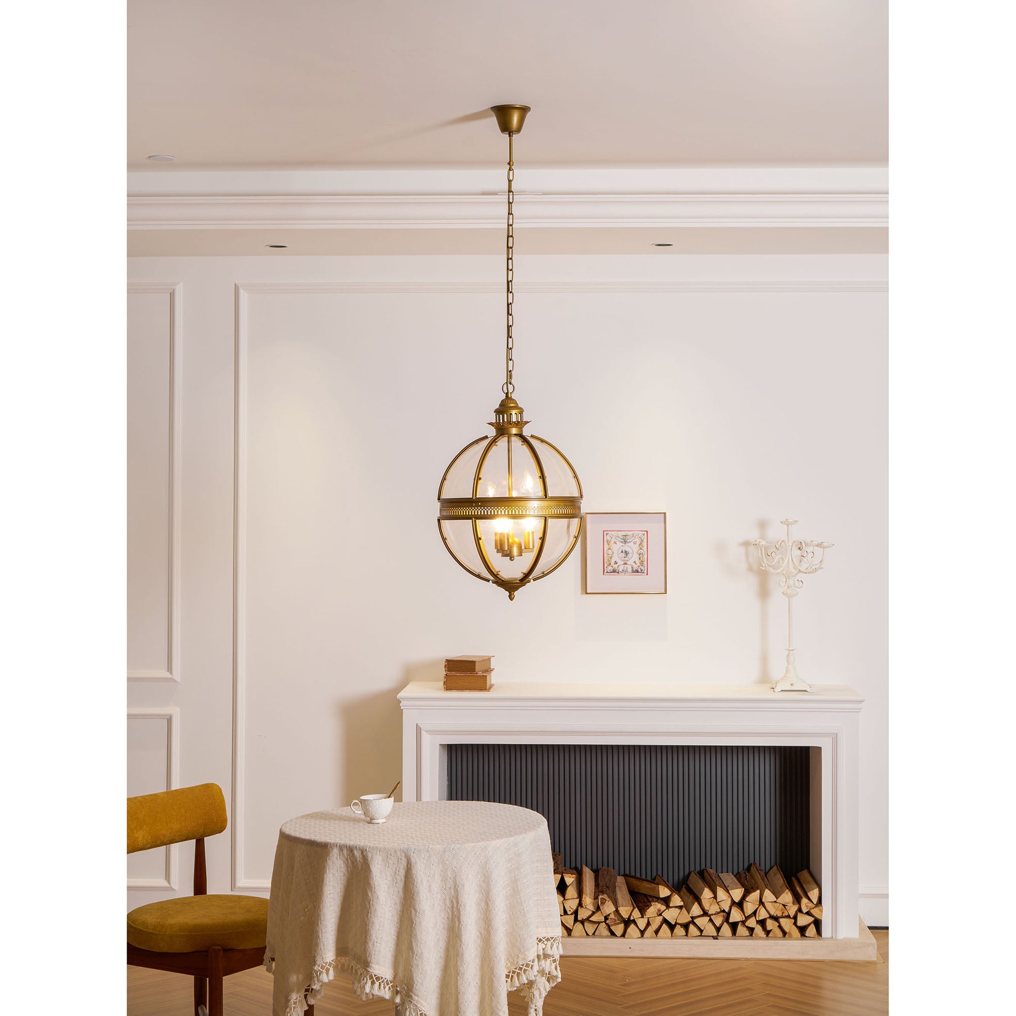 Aureford Glass Linear Pendant Light