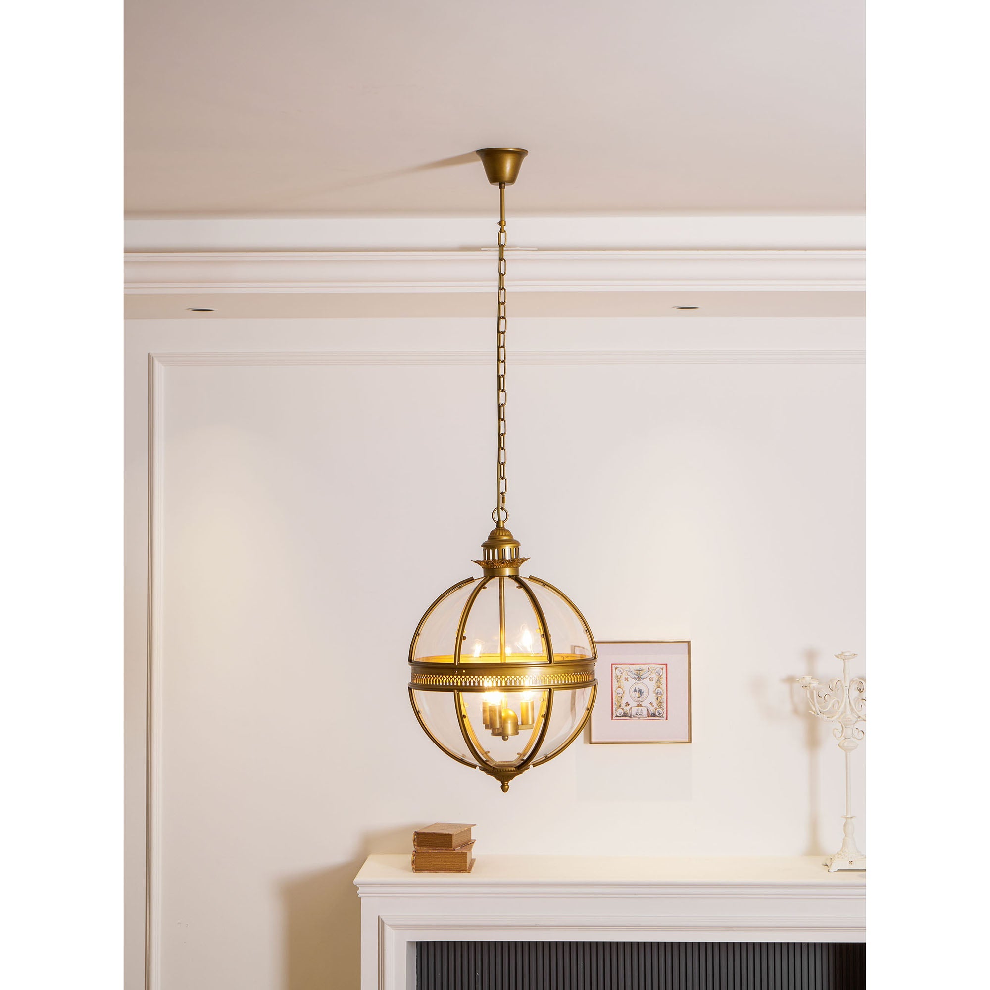 Aureford Glass Linear Pendant Light