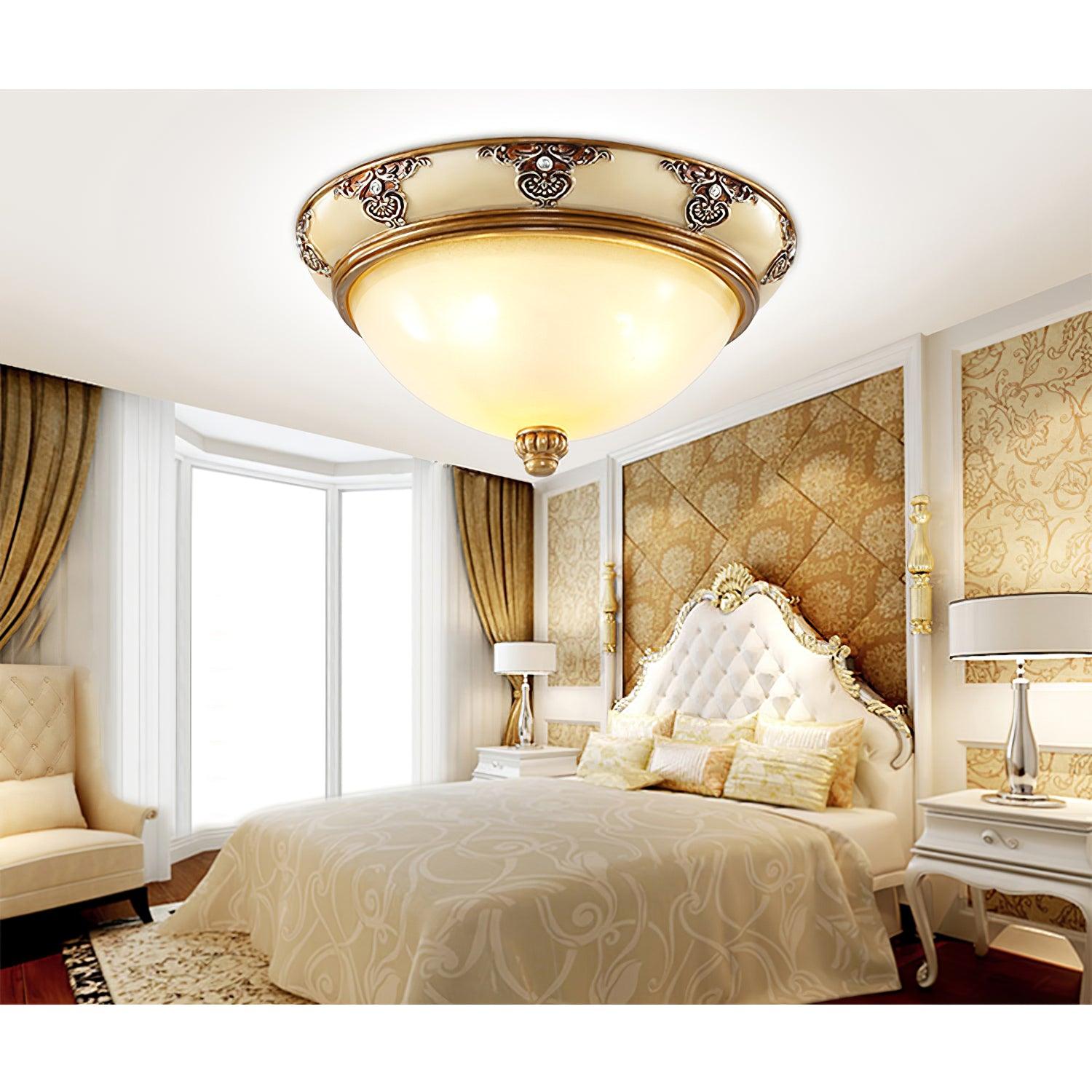 Eiriveon Ceiling Lamp Frosted Glass Antique Vintage