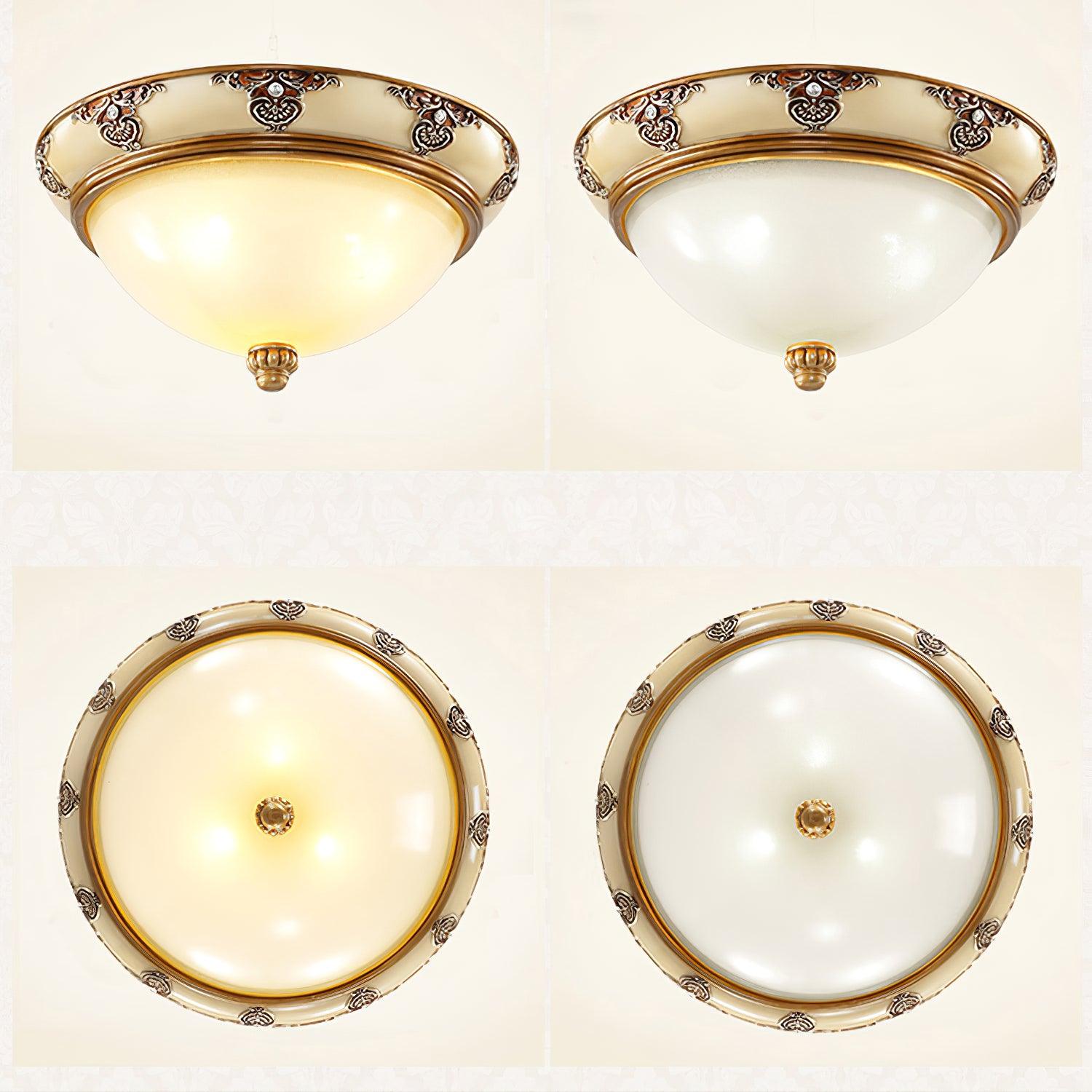 Eiriveon Ceiling Lamp Frosted Glass Antique Vintage