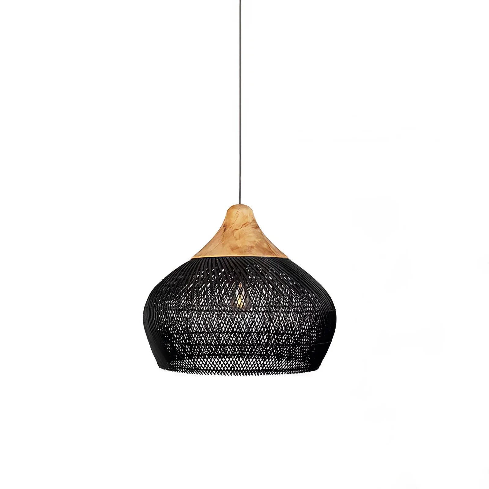 Ritta Braided Rattan Pendant Light