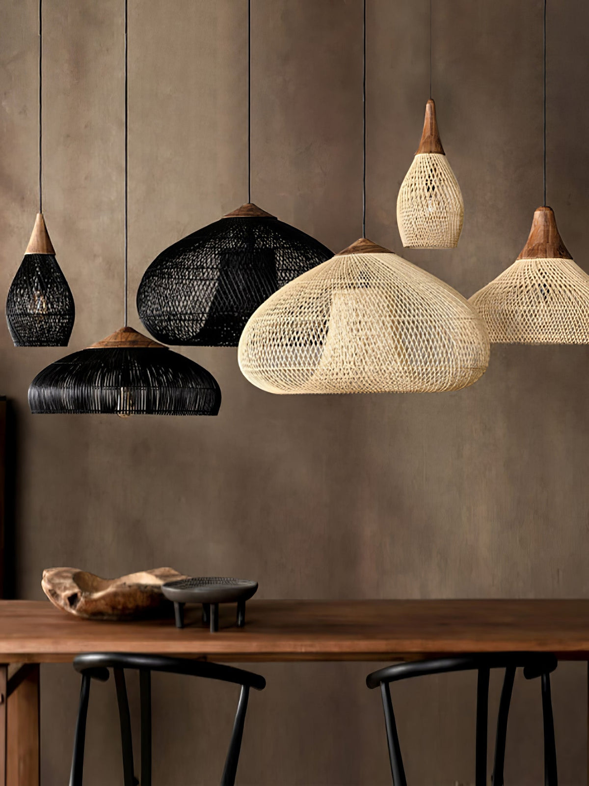 Clairstone Rattan Pendant Light