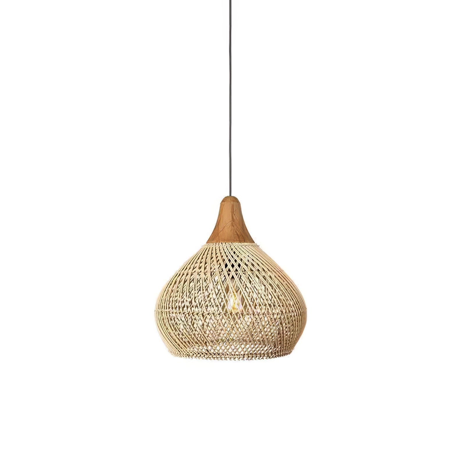 Ritta Braided Rattan Pendant Light
