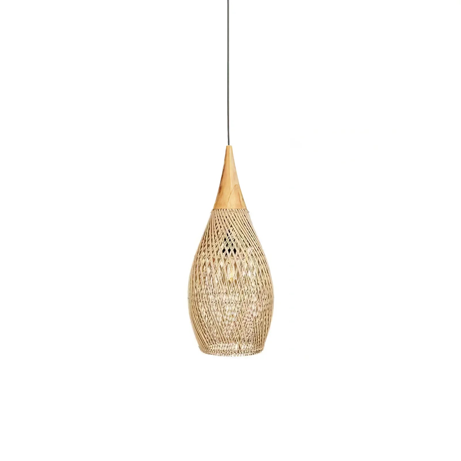 Ritta Braided Rattan Pendant Light