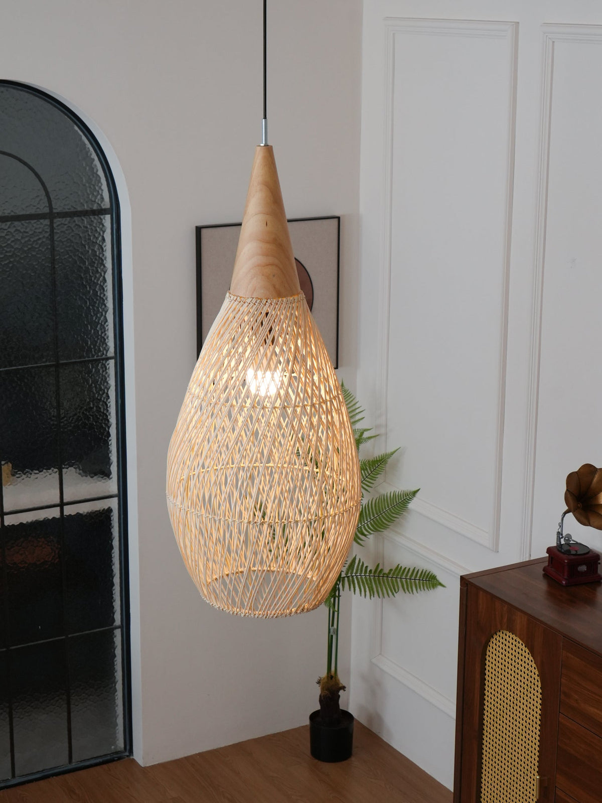 Clairstone Rattan Pendant Light