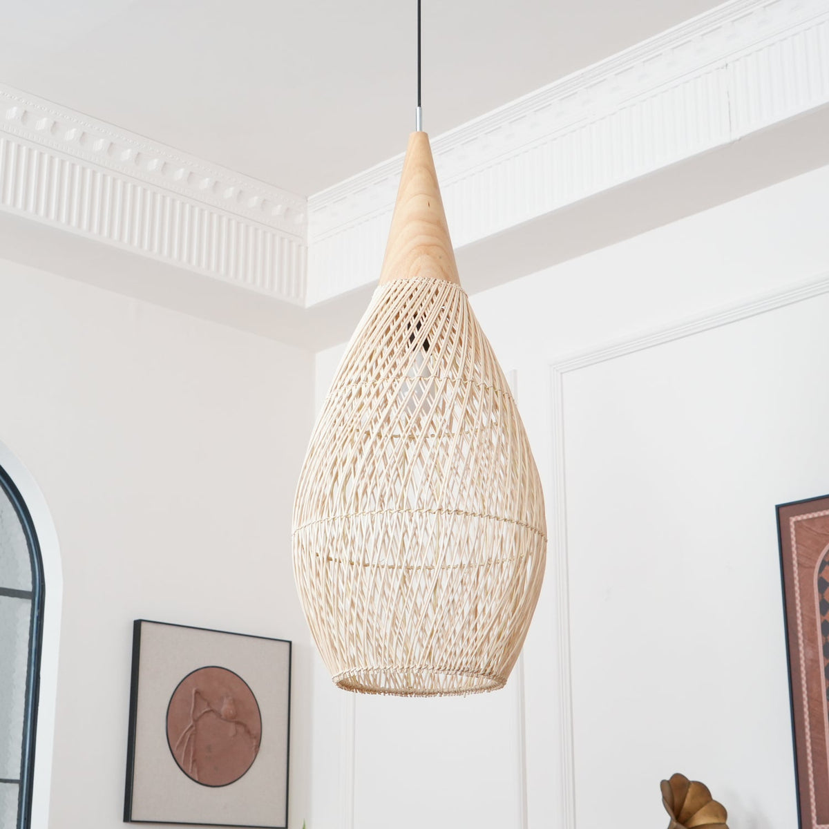 Clairstone Rattan Pendant Light