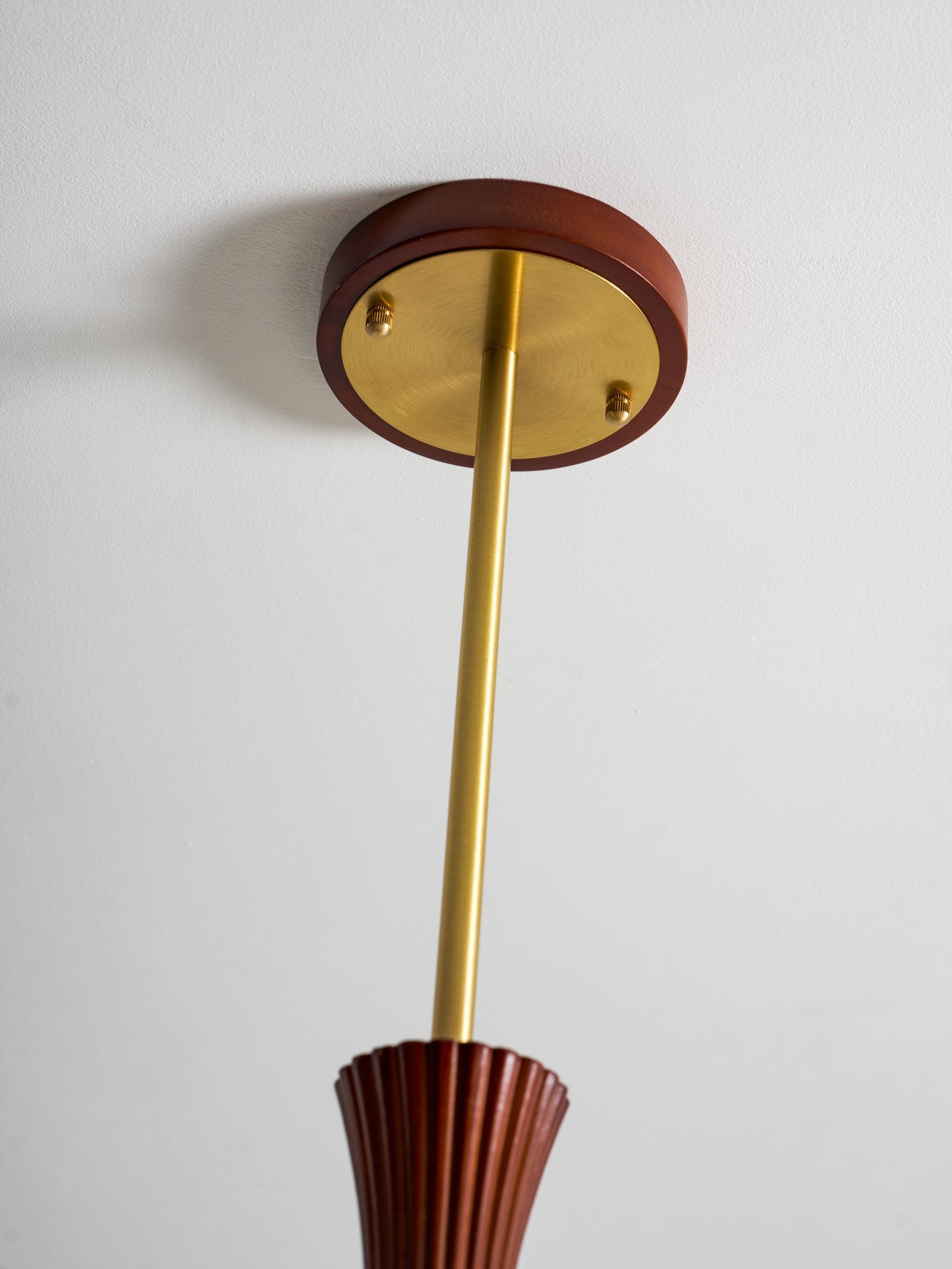 Norwell Brass Wooden Persimmon Chandelier