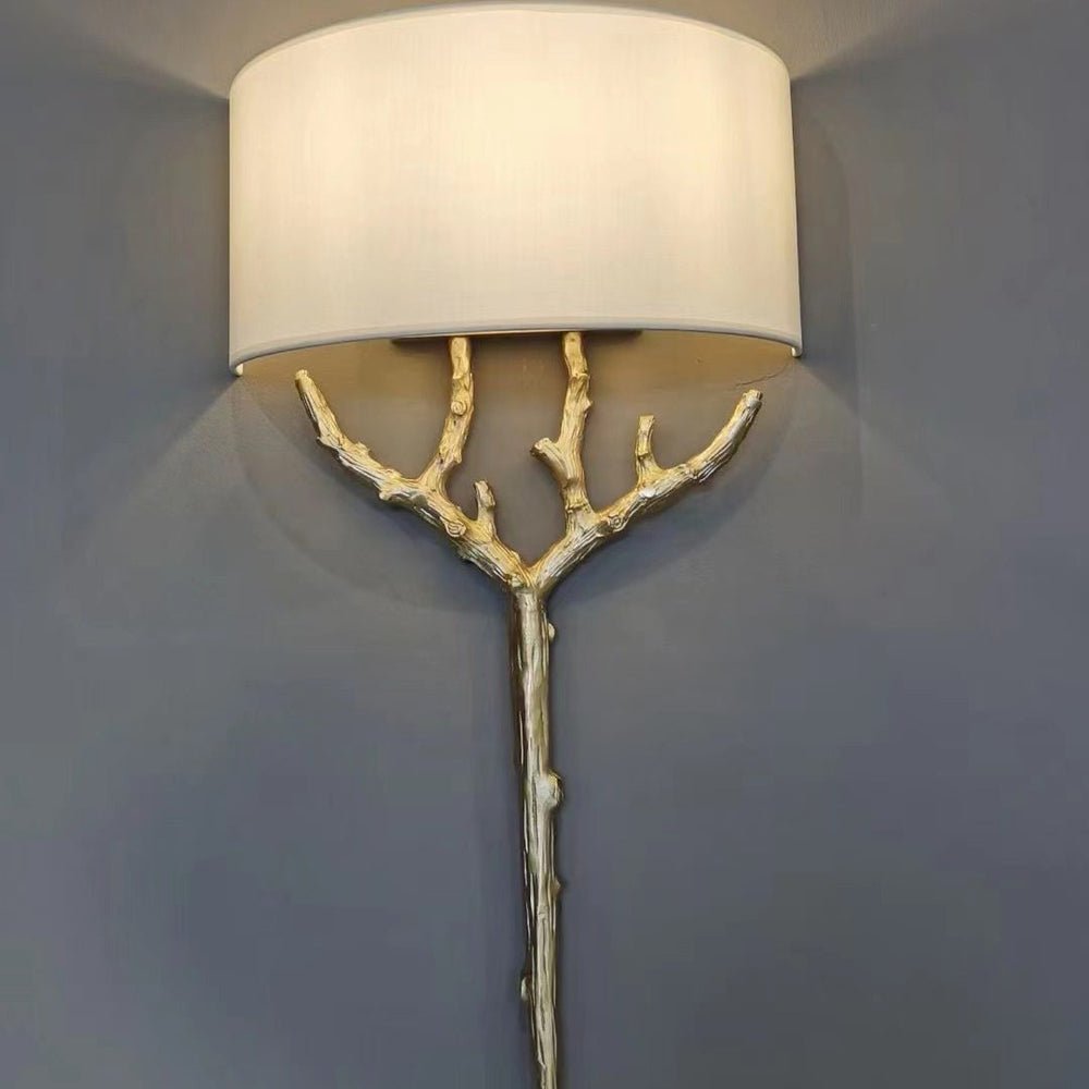 Ceryndir Antler Brass Wall Sconce