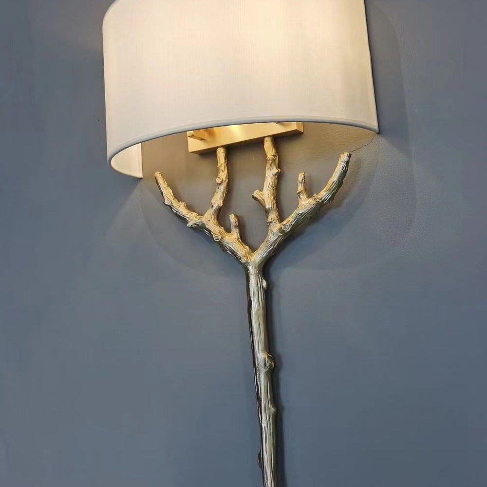 Ceryndir Antler Brass Wall Sconce
