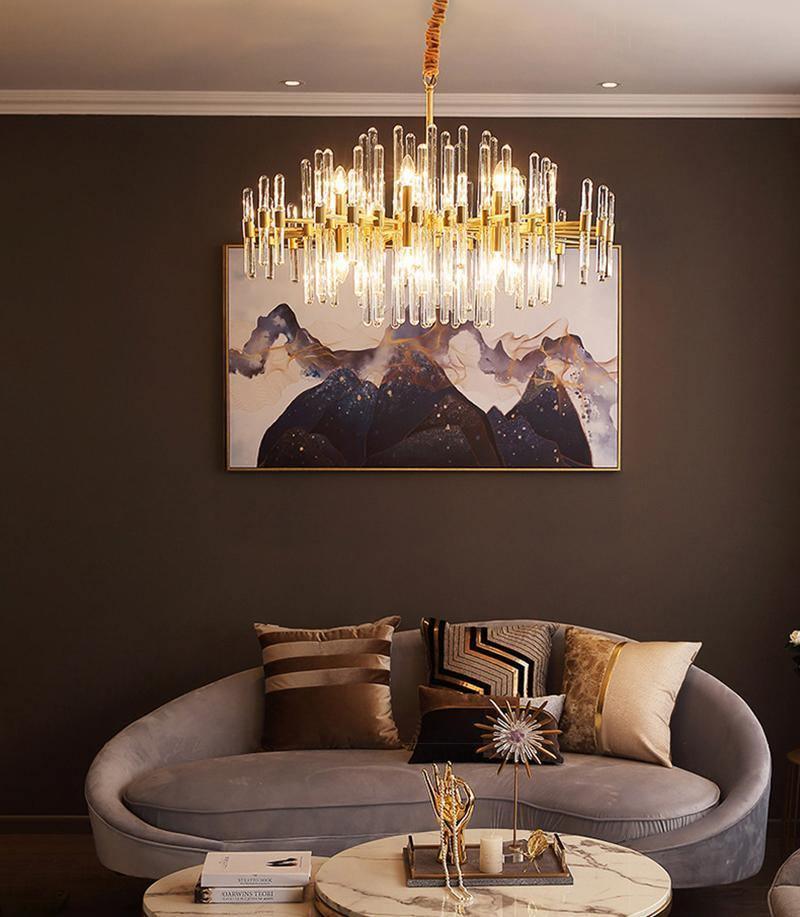 Solara Chandelier Antique Brass Starburst - Neutral Decor