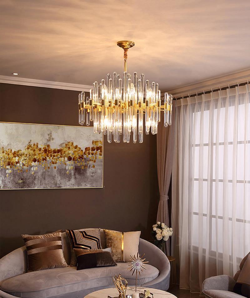 Solara Chandelier Antique Brass Starburst - Neutral Decor