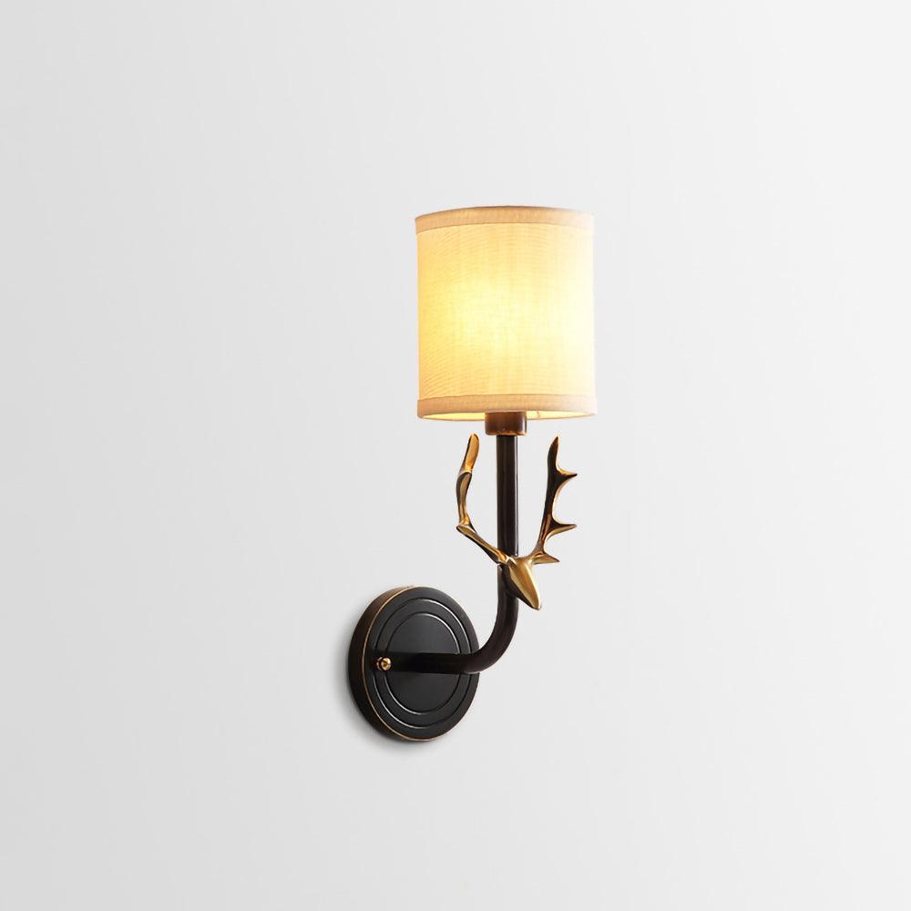 Auriviella Elegance Deer Head Brass Wall Light
