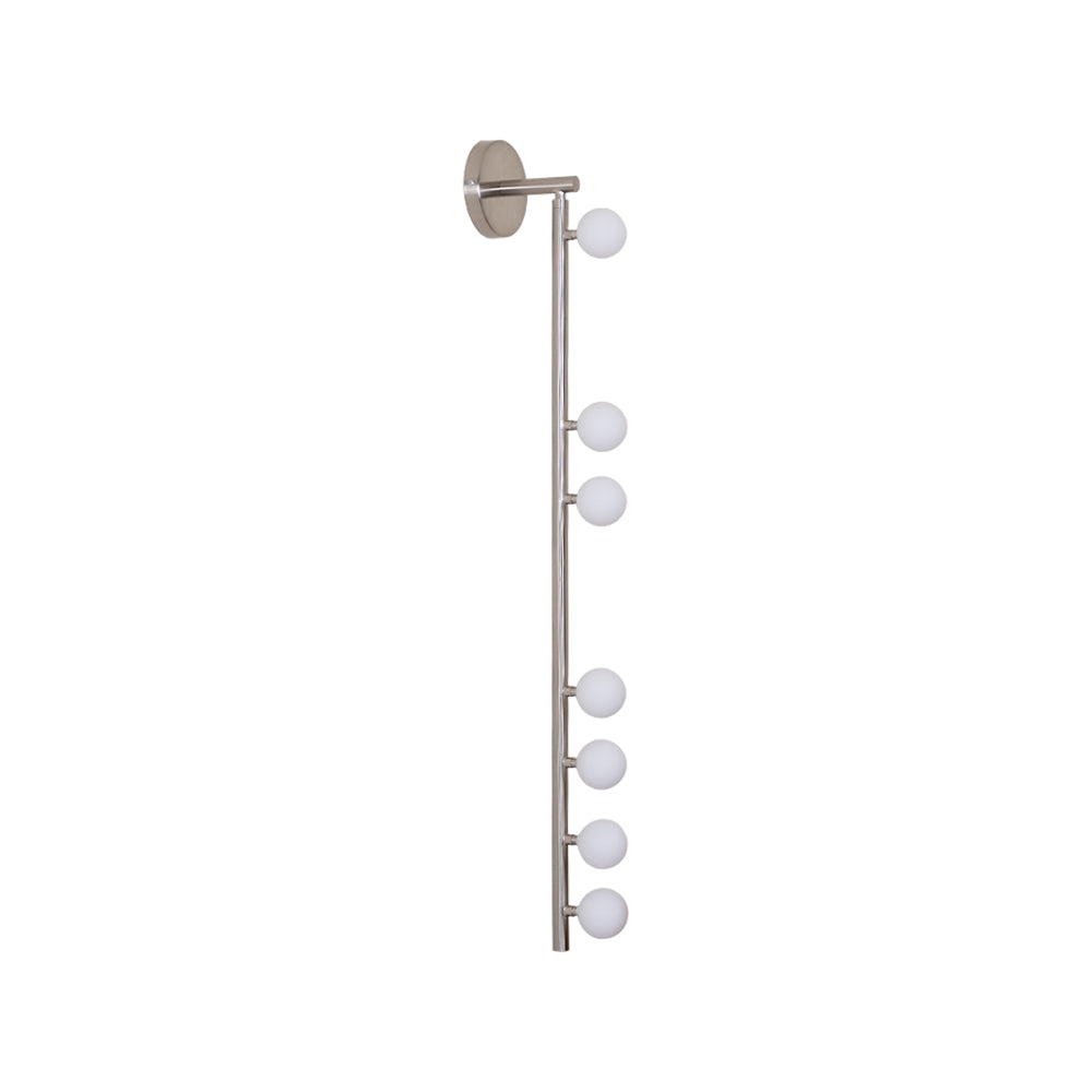 Rory Modern Minimalist Tube Brass Glass Wall Lamp