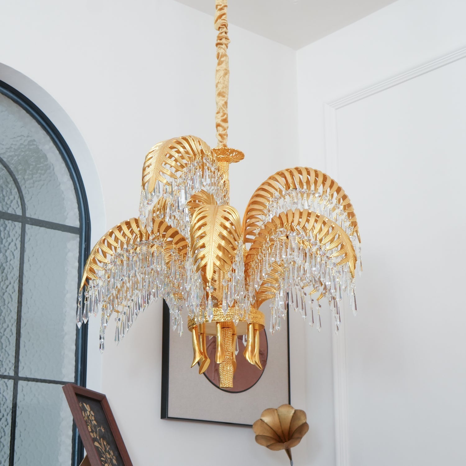 Odoraris Regal Brass Crystal Chandelier - Neutral Decor