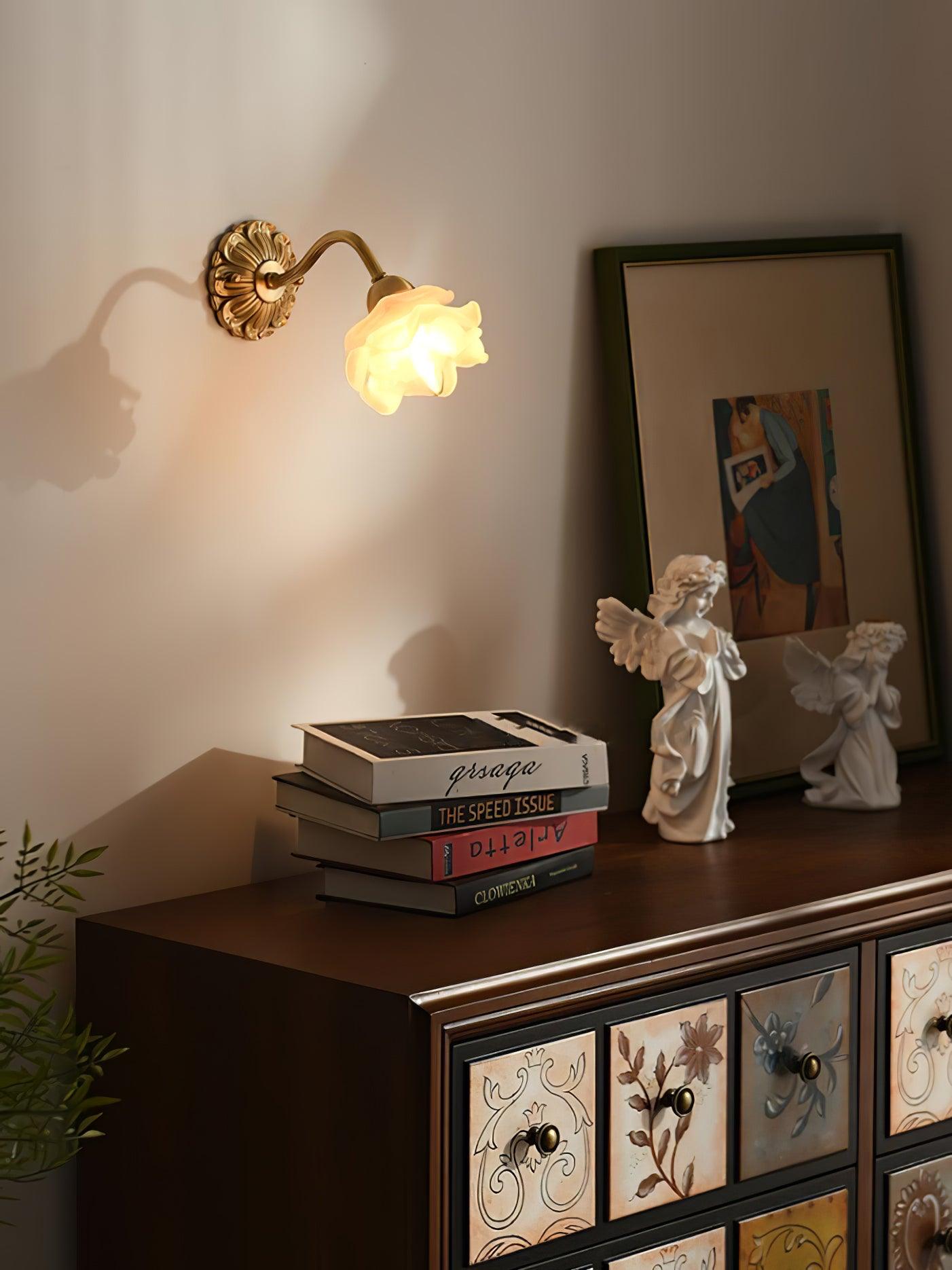 Palo Brass Floral Luxury Wall Lamp