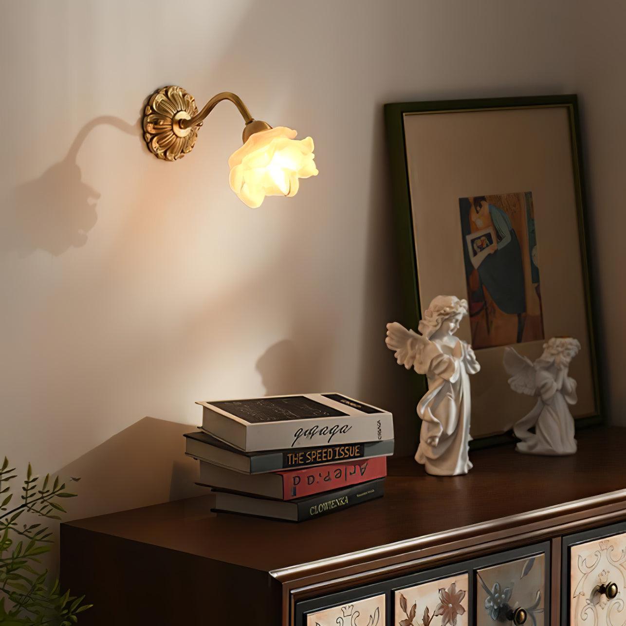 Palo Brass Floral Luxury Wall Lamp