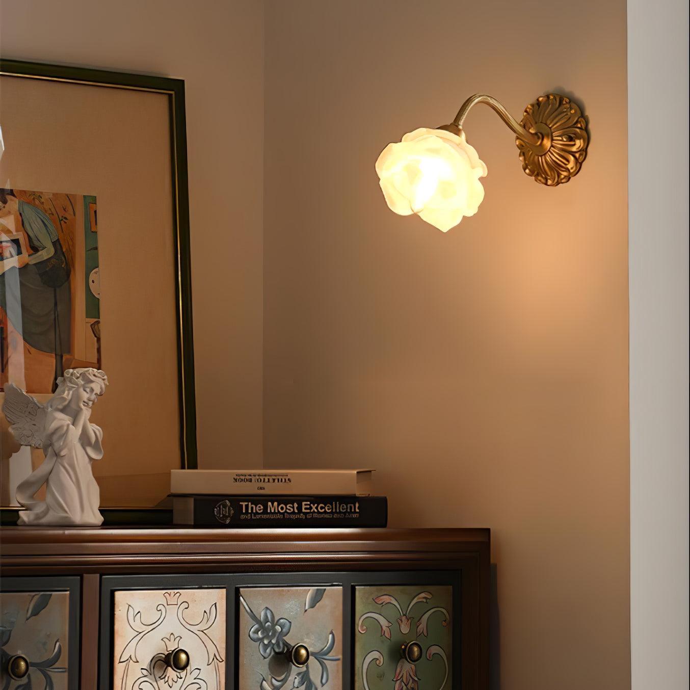 Palo Brass Floral Luxury Wall Lamp